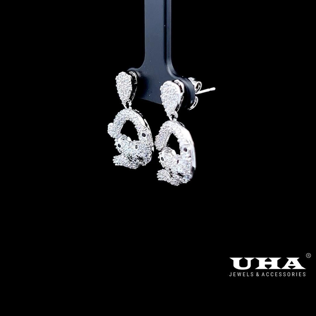 B1619 Bong tai nữ đính đá cz cao cấp, thiết kế sang trọng-TẶNG KÈM HỘP Women Hoa Tai