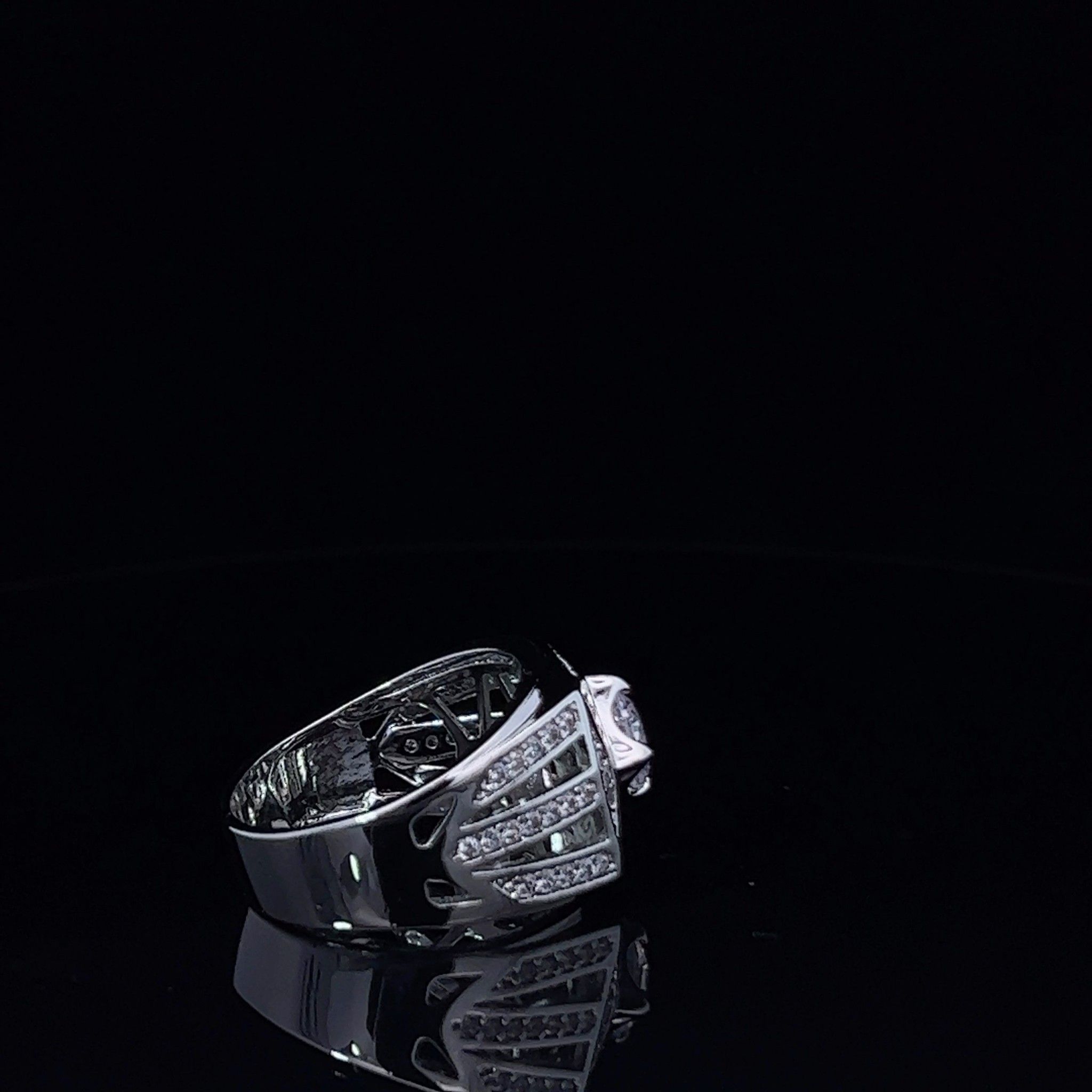 N1013 Nhẫn nam đính đá CZ có lót lòng cao cấp, sang trọng