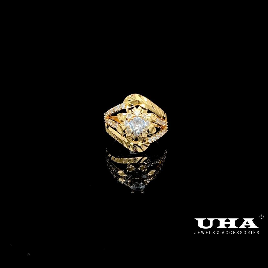 N479 Nhẫn nữ đính đá Cz cao cấp sáng lấp lánh UHA Women