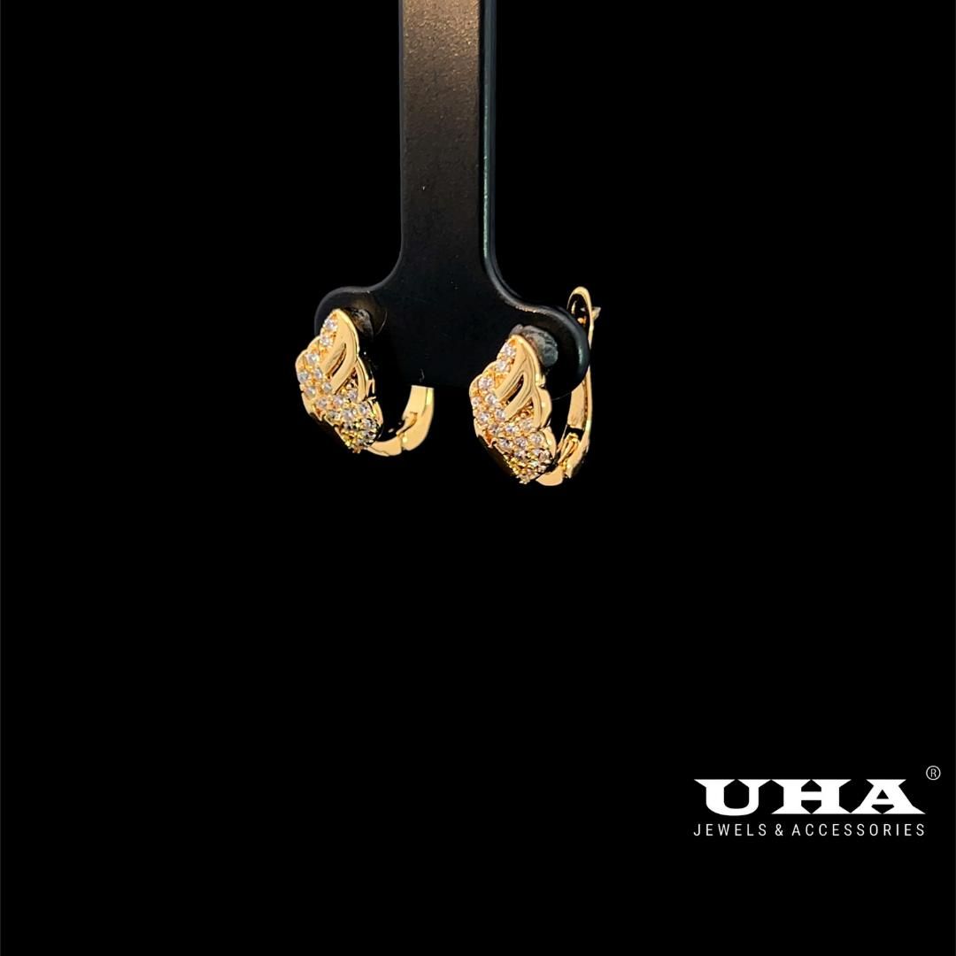 B1642 Bông tai nữ thiết kế sang trọng,đính đá cao cấp sáng lấp lánh UHA