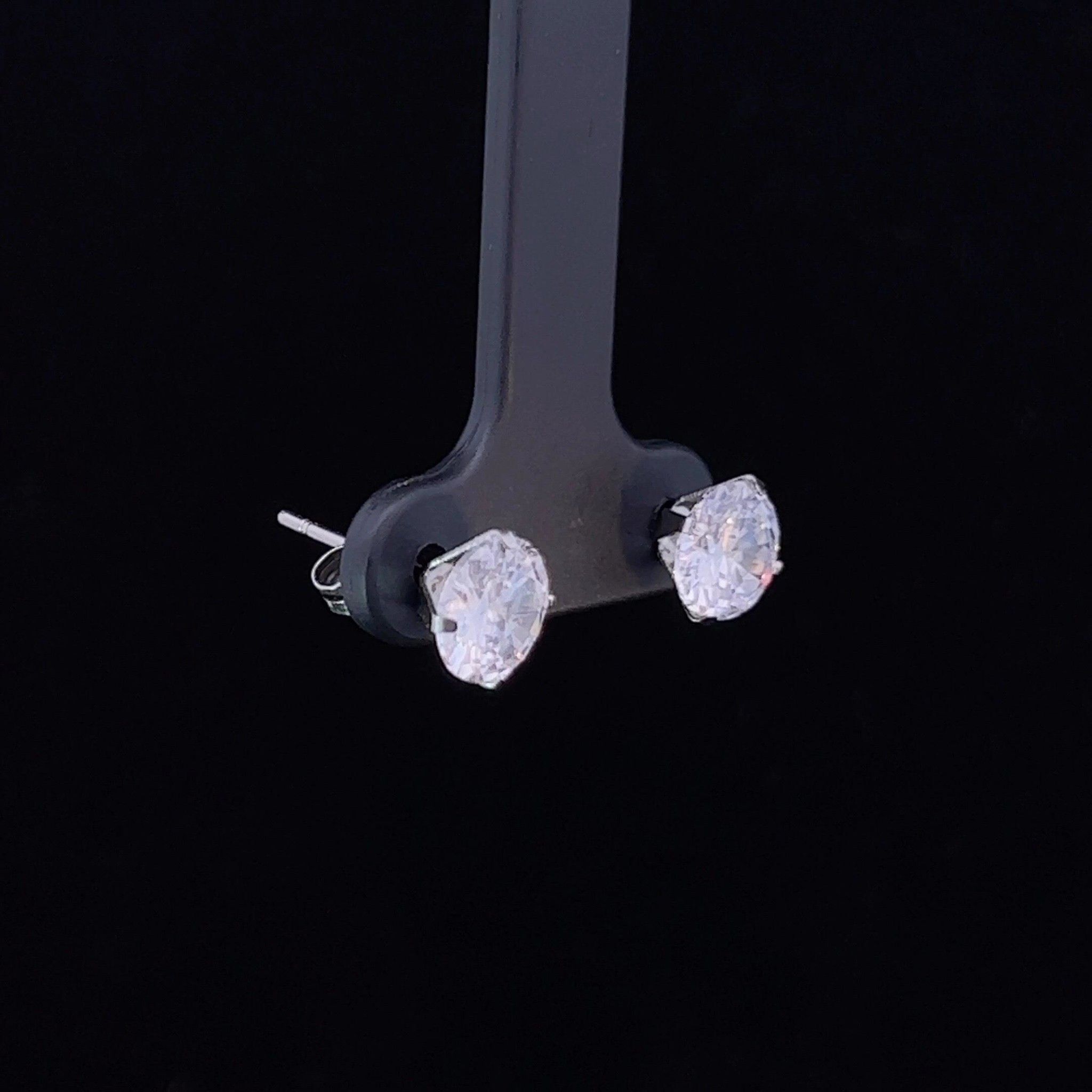 BVD Bông tai nụ đá CZ cao cấp Hoa Tai Khuyên Tai Women Khuyên Tai ( BÔNG INOX)