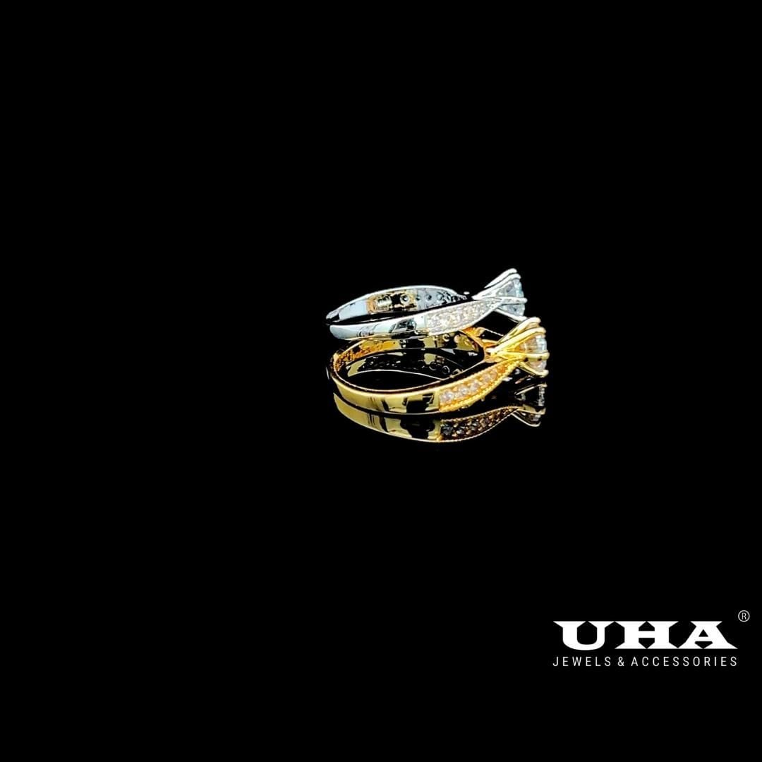 N850 Nhẫn nữ đính đá CZ cao cấp, siêu xinh UHA Women