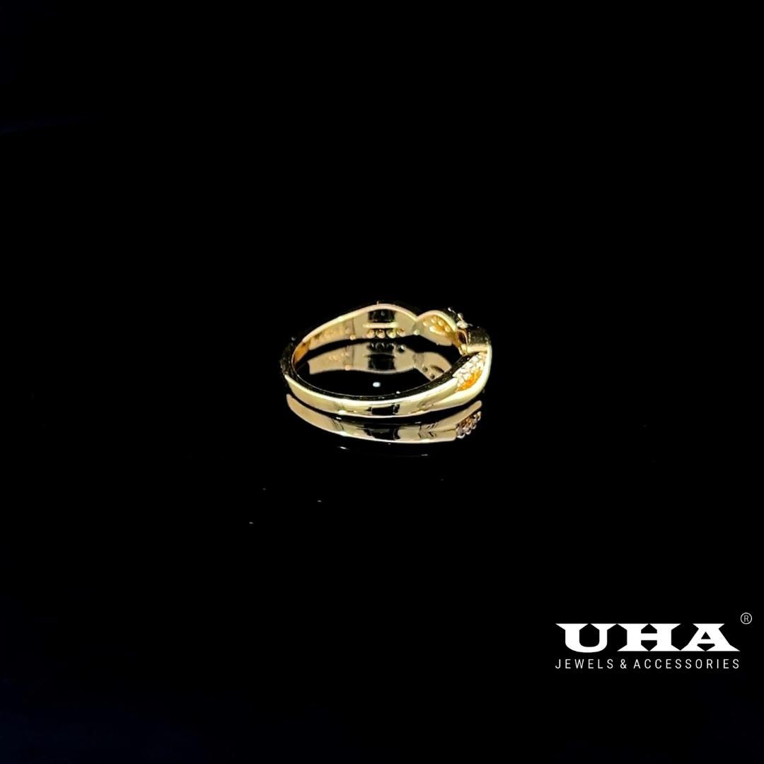 N1243 Nhẫn nữ đính đá CZ thiết kế trẻ trung cá tính UHA Women