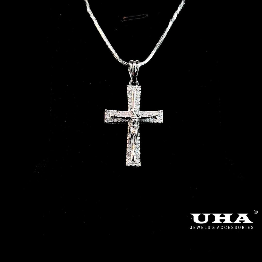 M1376 Mặt dây chuyền  thánh giá  kiểu dáng sang trọng  KÈM DÂY UHA Dây Chuyền Nữ Trang Sức Women Jewelry