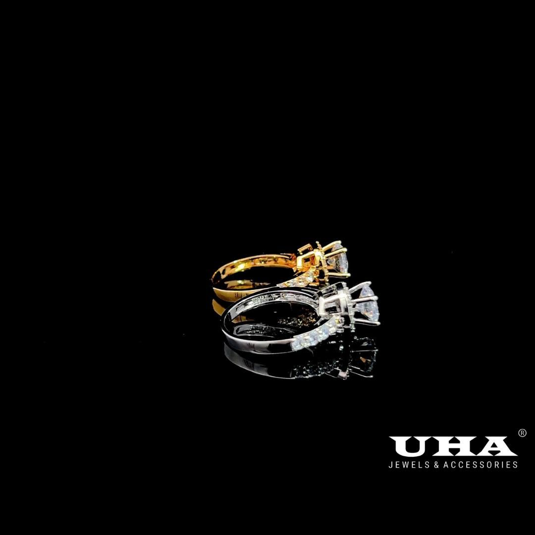 N750  Nhẫn nữ đính xoàn mạ vàng cao cấp