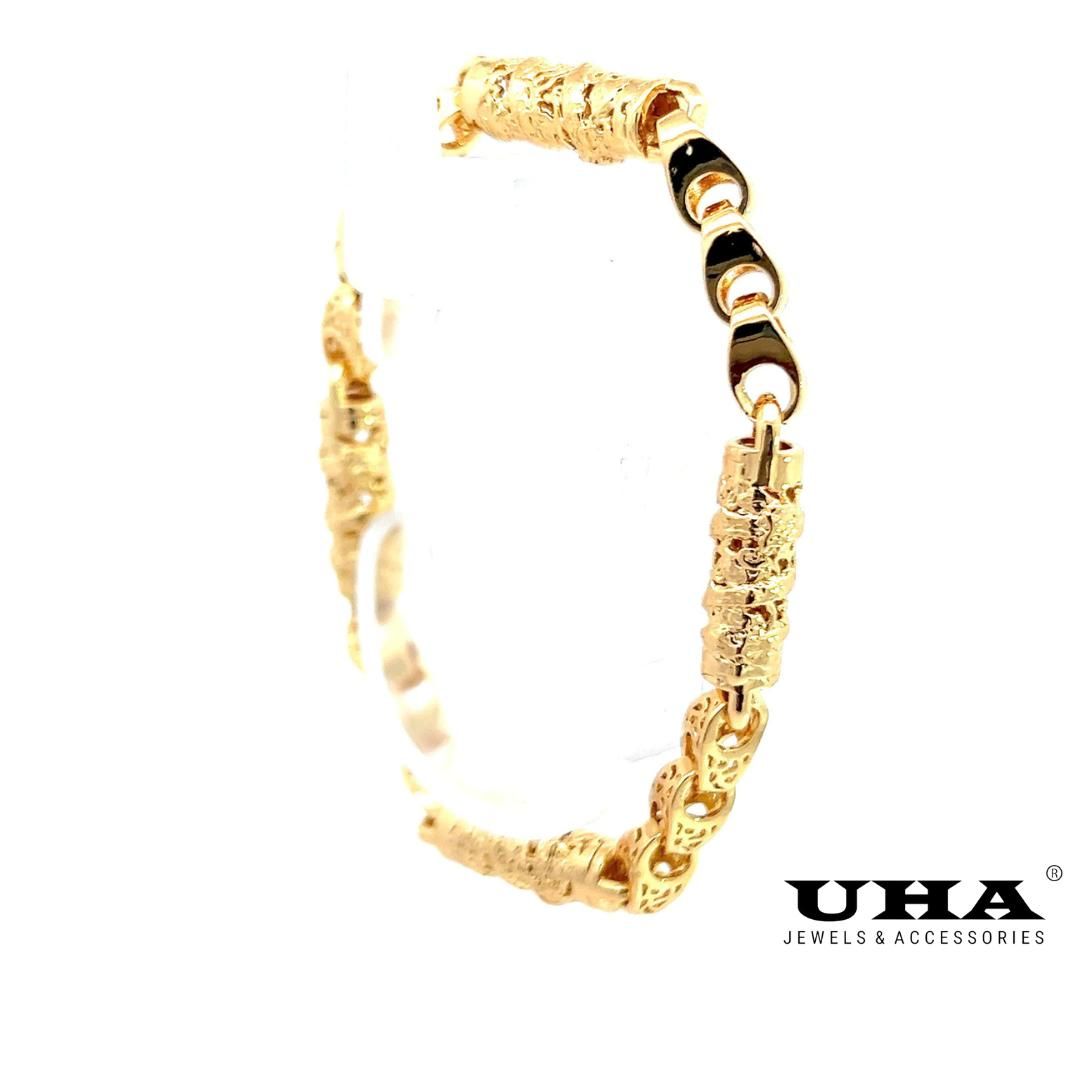 L603 Lắc tay nam đính rồng kiểu mắt xích sang trọng UHA Phụ Kiện