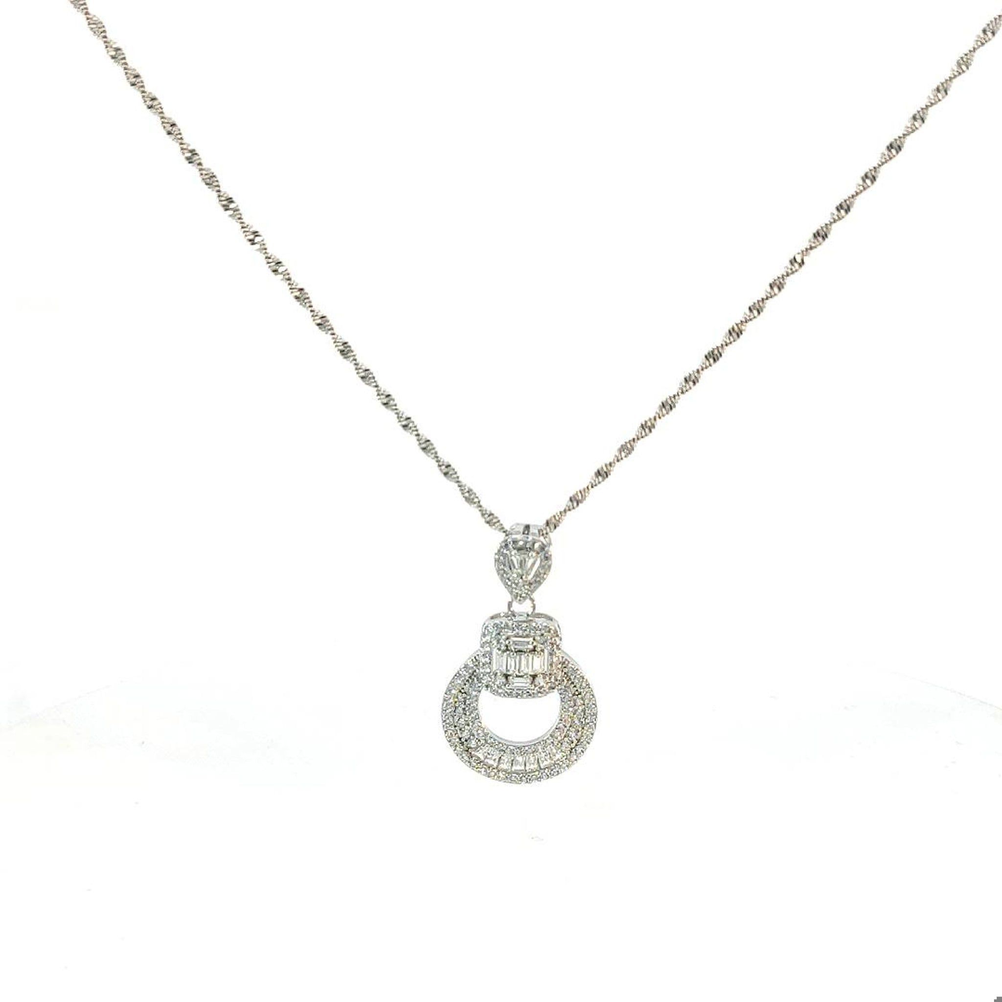 M1539 - Mặt kèm dây chuyền nữ mạ vàng kiểu dáng sang trọng Women