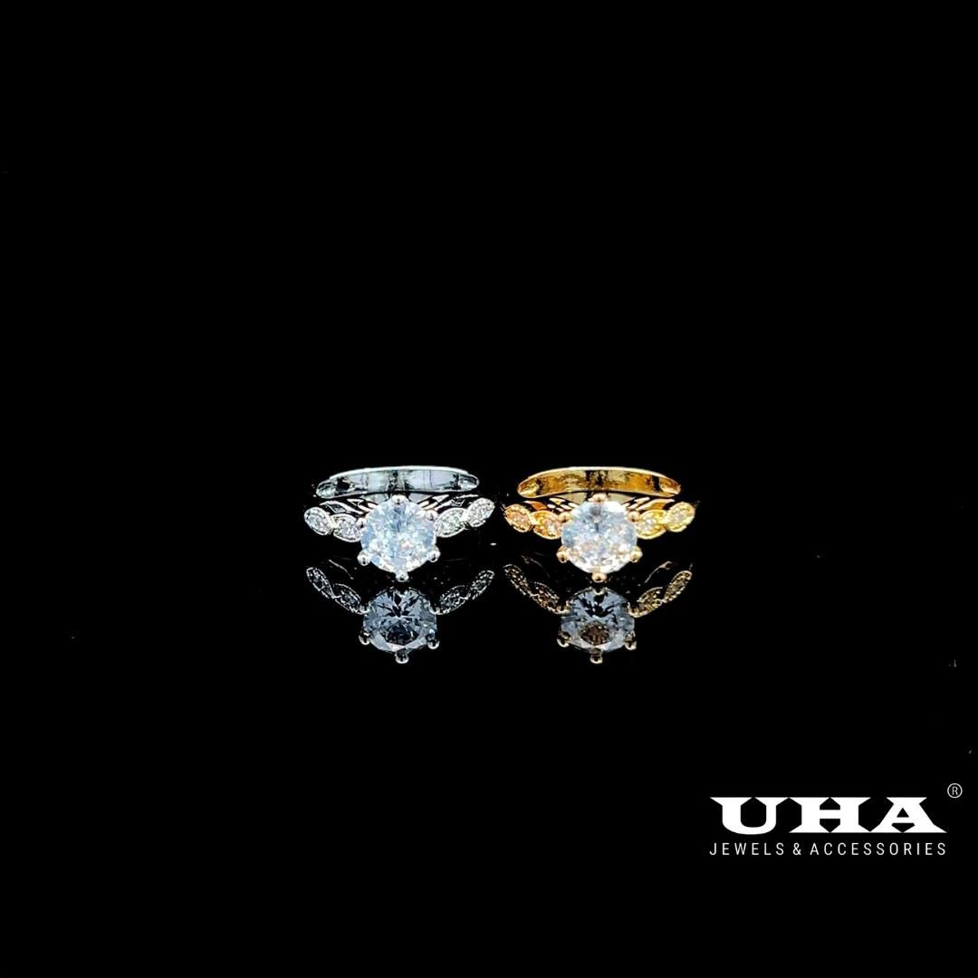 N1270 Nhẫn nữ đính đá CZ cao cấp sáng lấp lánh UHA Women