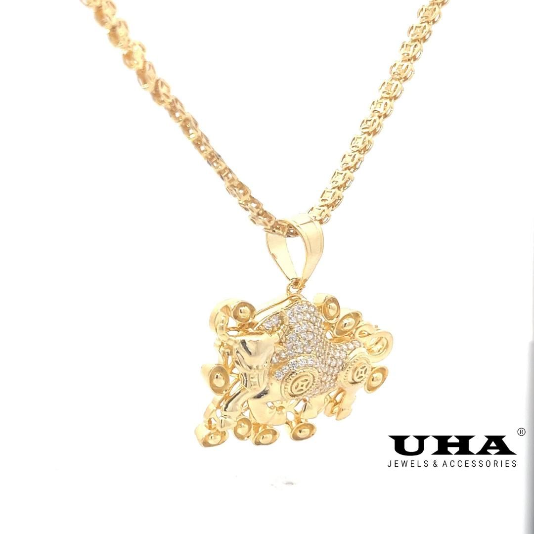 M1240 Mặt và dây chuyền nữ kiểu dáng sang trọng thiết kế độc đáo UHA Móc Khoá