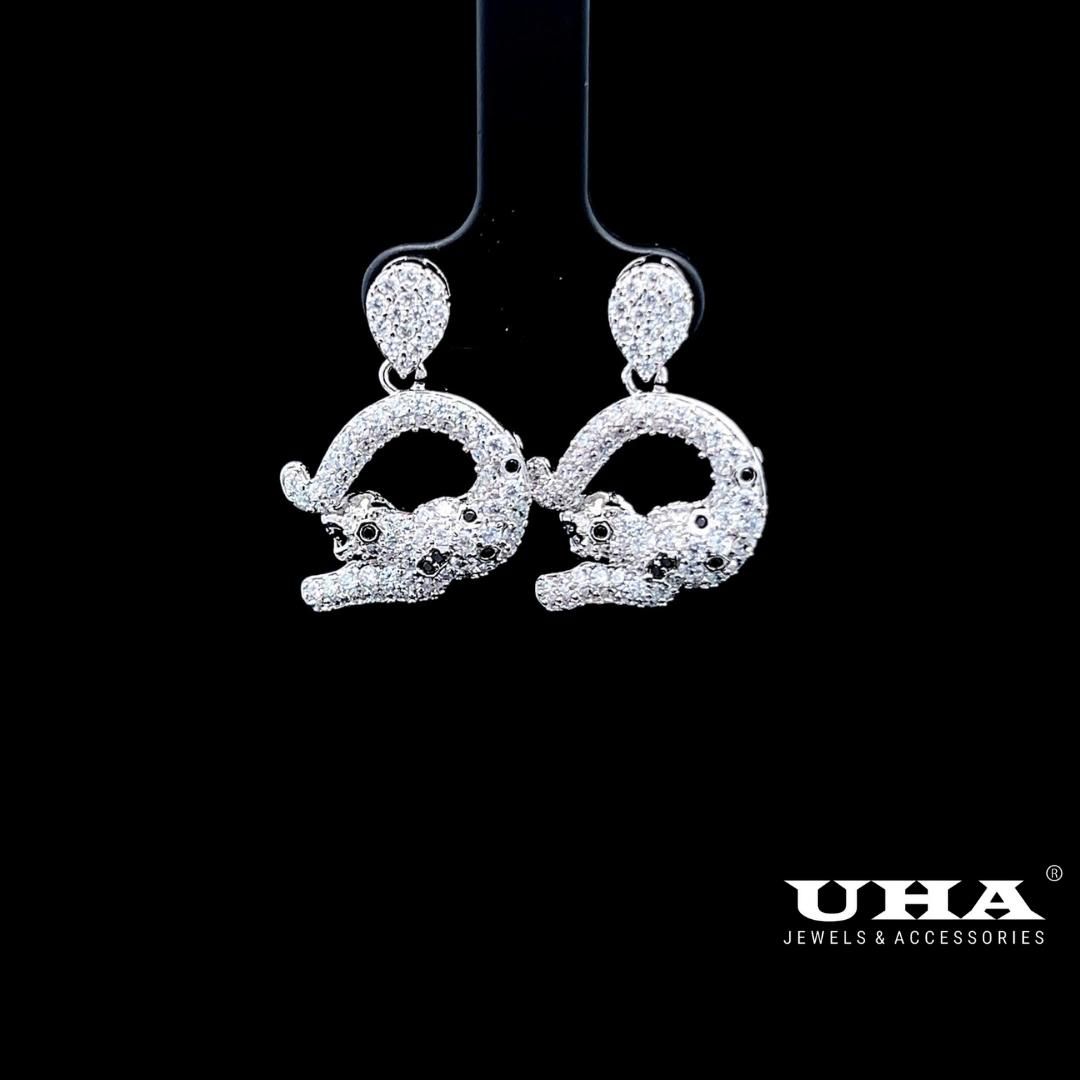 B1619 Bong tai nữ đính đá cz cao cấp, thiết kế sang trọng-TẶNG KÈM HỘP Women Hoa Tai