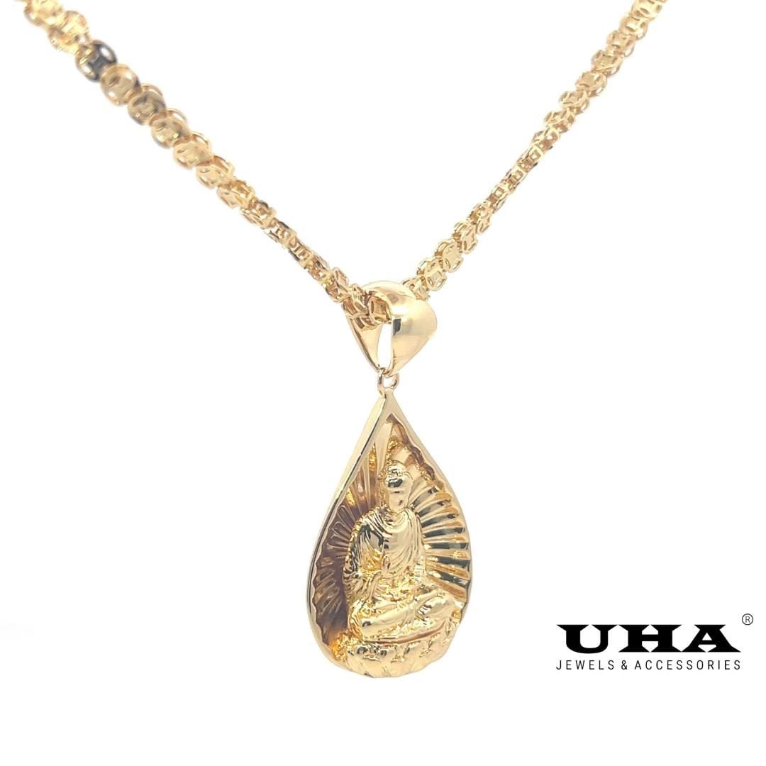 M1616 Mặt và Dây chuyền thiết kế hình phật sang trọng UHA Women