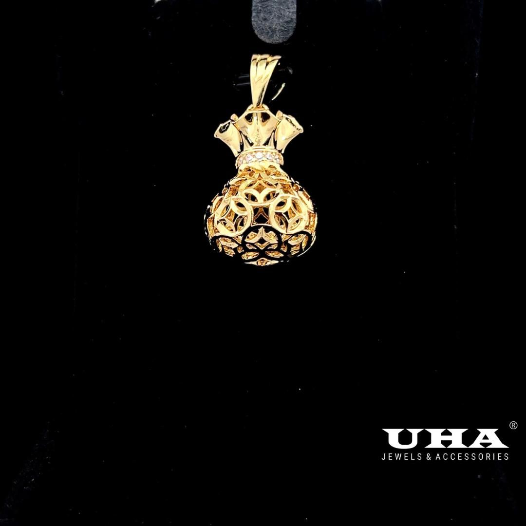 M1277 Mặt và dây chuyền túi $ thiết kế sang trọng tính tế UHA