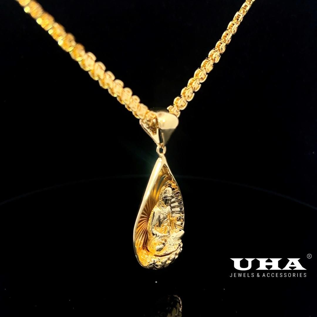 M1615 Mặt và Dây chuyền thiết kế hình phật sang trọng UHA Women