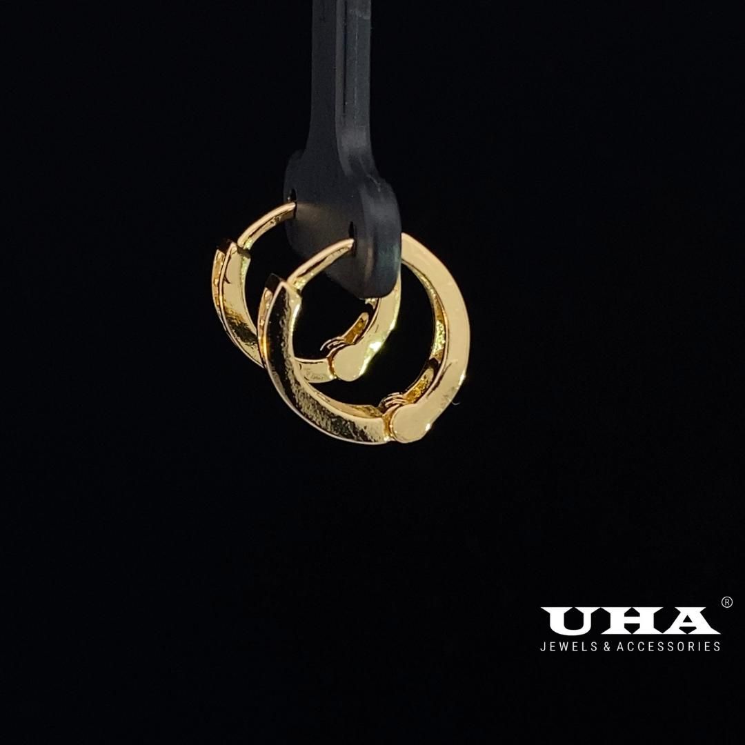 B1537 Bông tai nữ kiểu dáng sang trọng đính đá CZ sáng lấp lánh UHA Women Hoa Tai