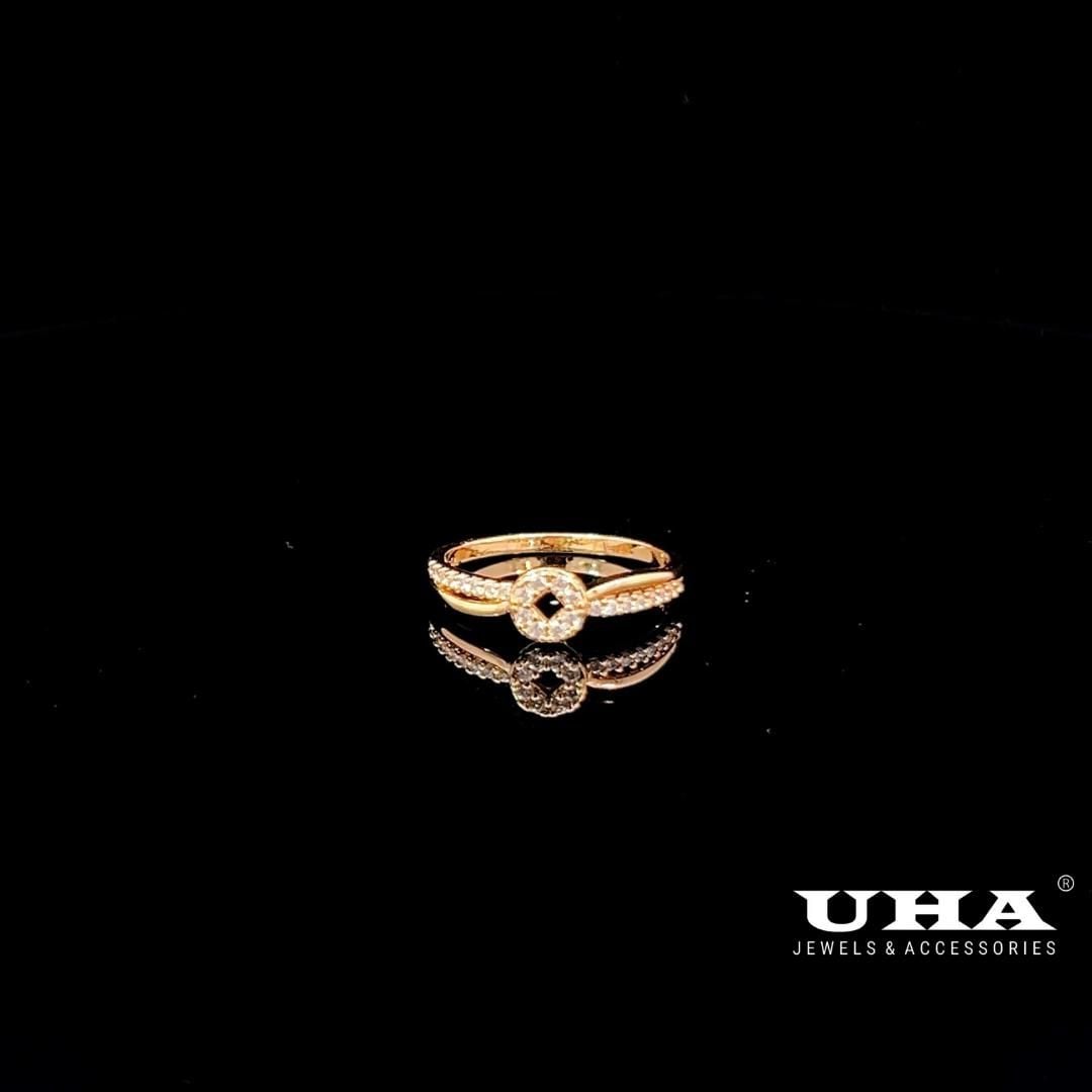 N1244 Nhẫn nữ đính đá CZ cao cấp thiết kế tinh tê nhẹ nhàng cá tính UHA Women