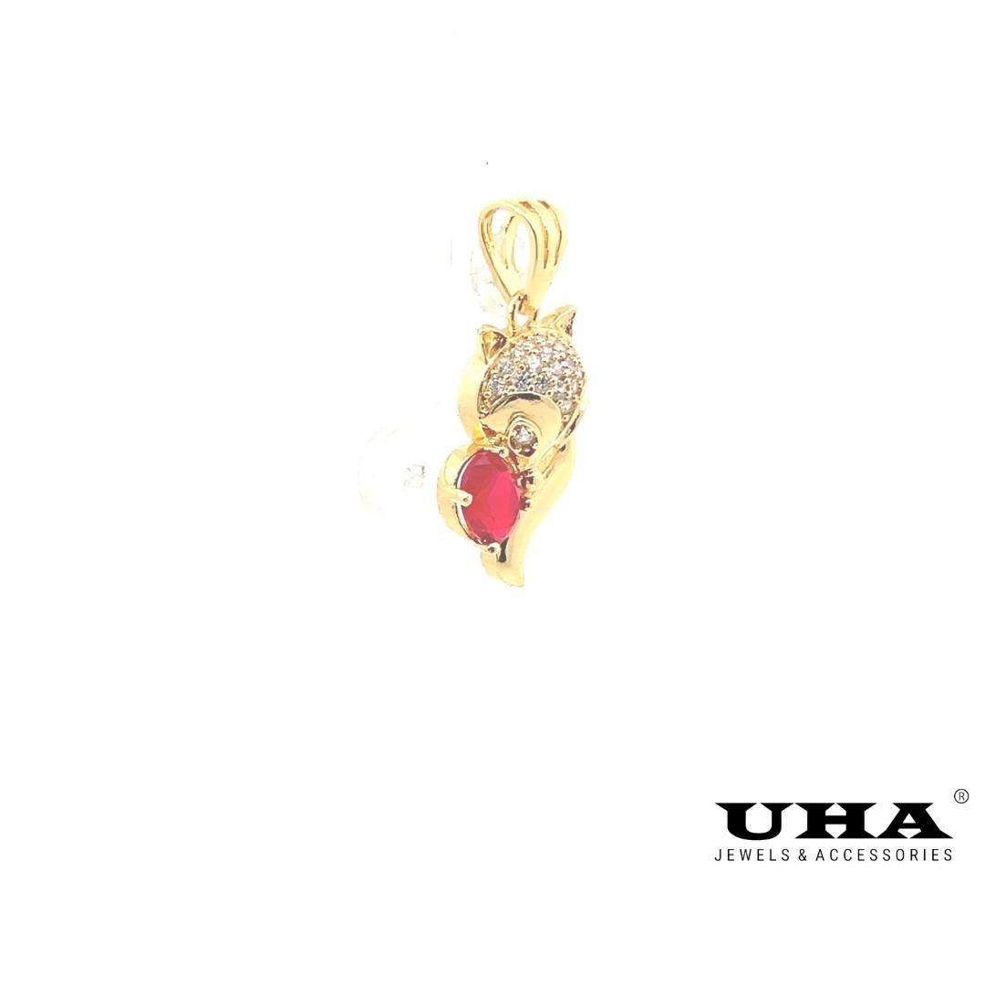 M1452 Mặt và Dây chuyền thiết kế HỒ LY sang trọng UHA Voi Women