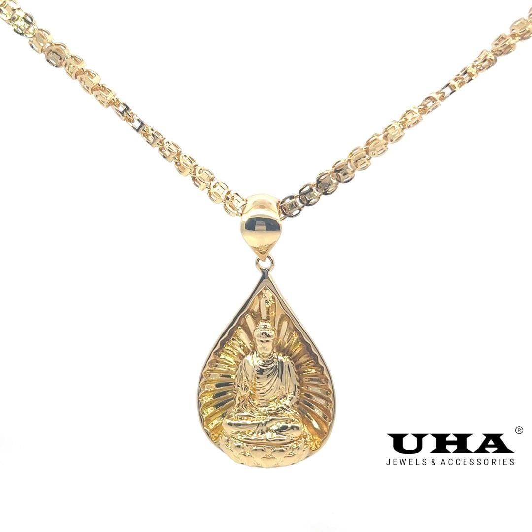 M1616 Mặt và Dây chuyền thiết kế hình phật sang trọng UHA Women