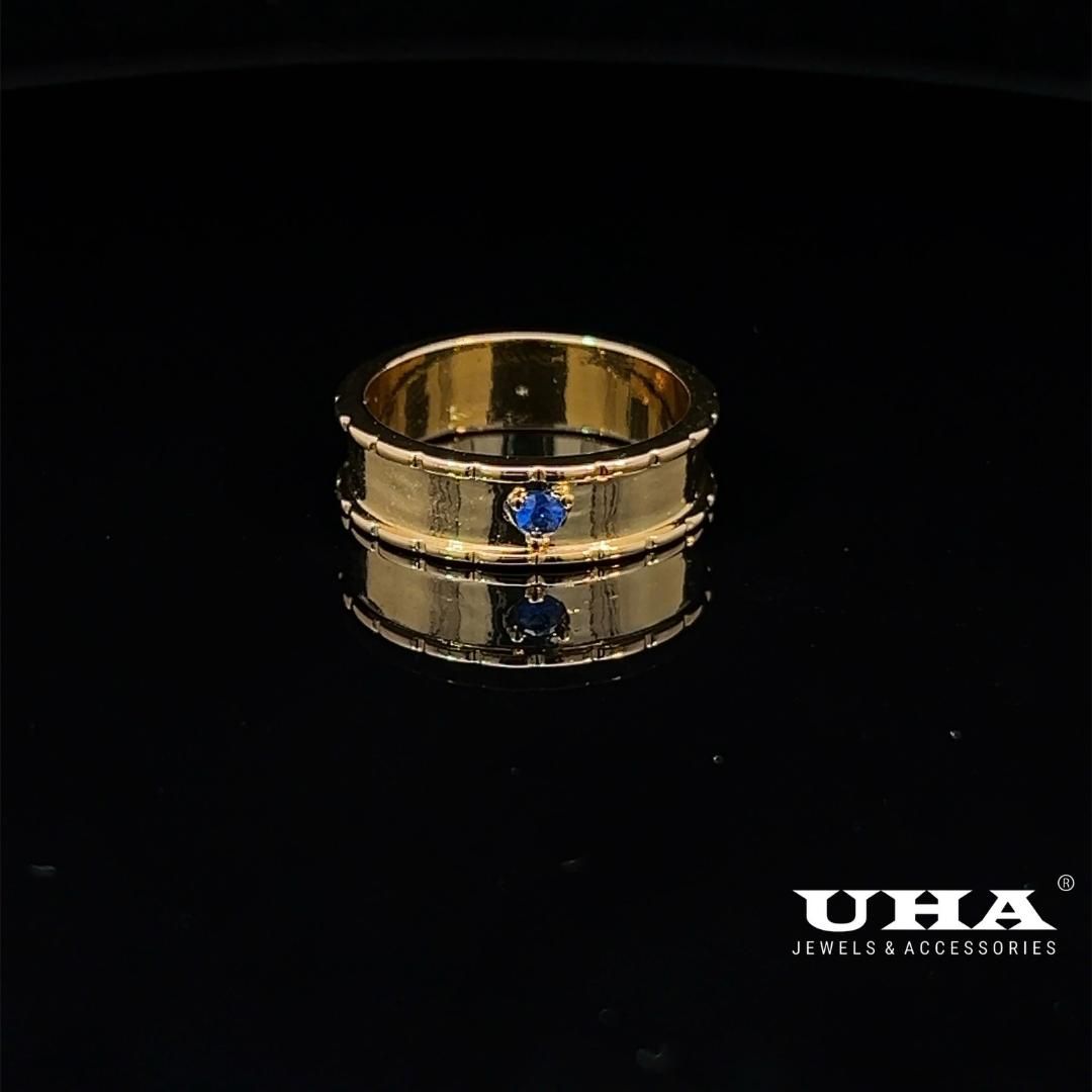 N1038DM Nhẫn nam đính đá màu phong thủy siêu xinh UHA