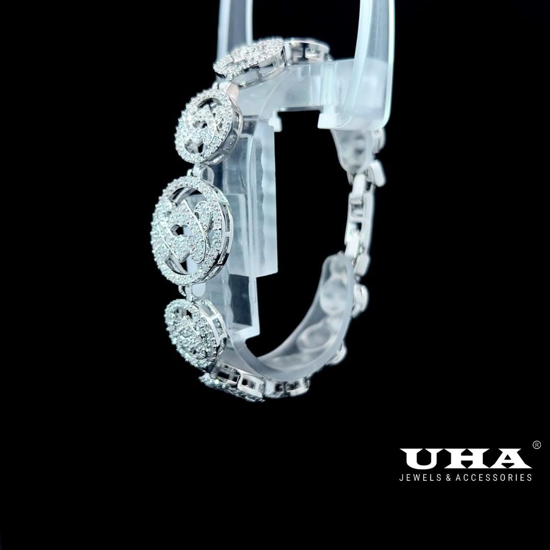 L643 Lắc tay nữ đính đá CZ cao cấp thiết kế tinh tế trẻ trung cá tính UHA