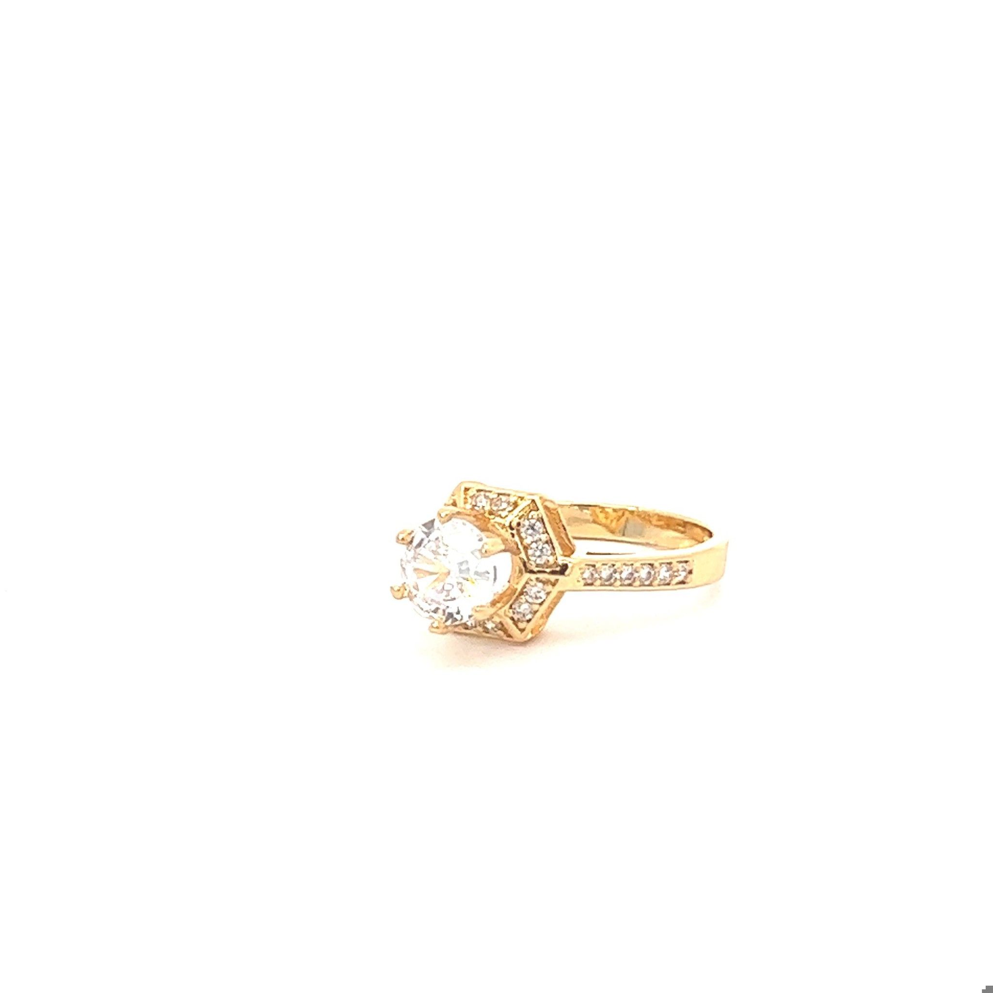 N477 Nhẫn nữ đính đá CZ  cao cấp siêu bền màu Women