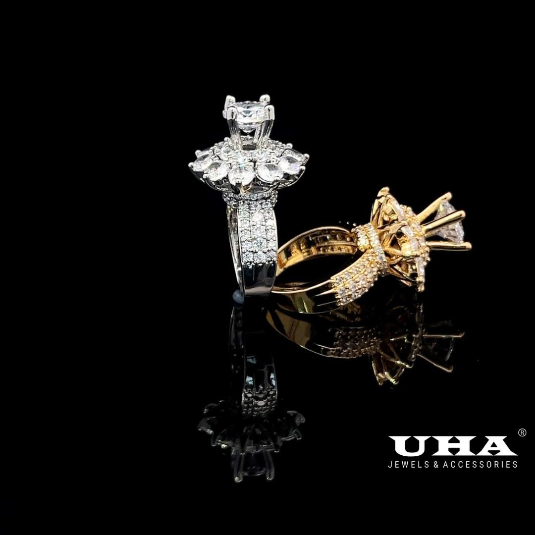 Nhẫn nữ N1234 đính đá CZ cao cấp sáng lấp lánh UHA Women