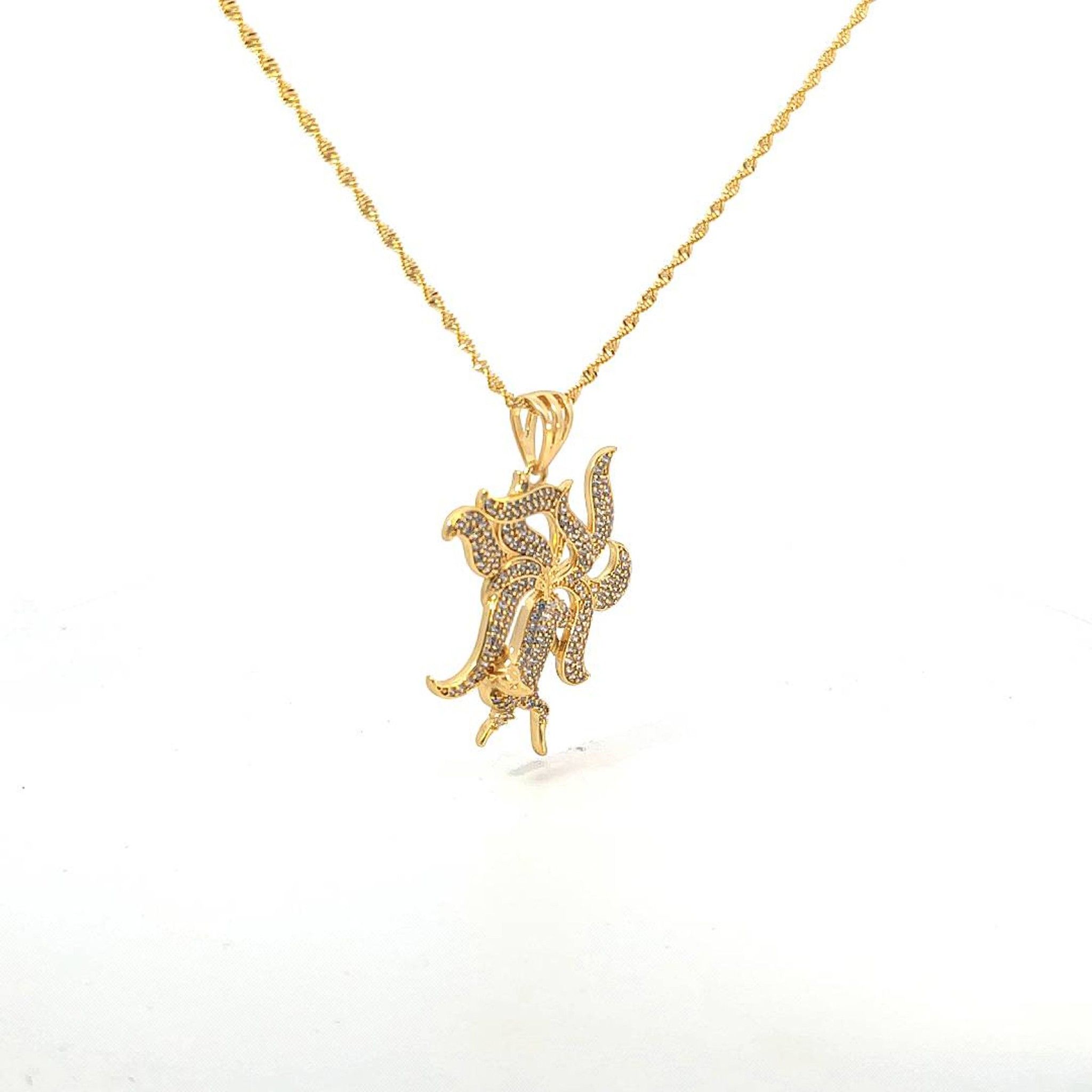 M1451 - Mặt dây chuyền nữ mạ vàng kiểu dáng sang trọng (Không kèm dây) Women