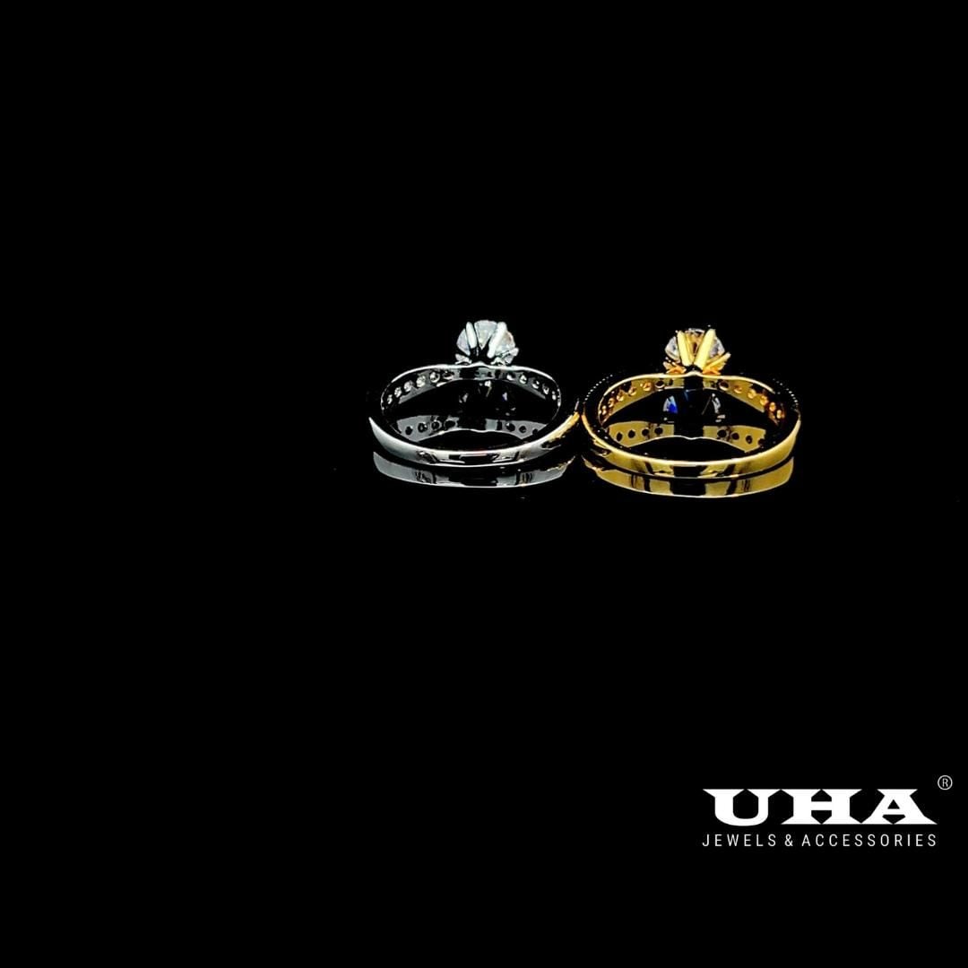 N850 Nhẫn nữ đính đá CZ cao cấp, siêu xinh UHA Women