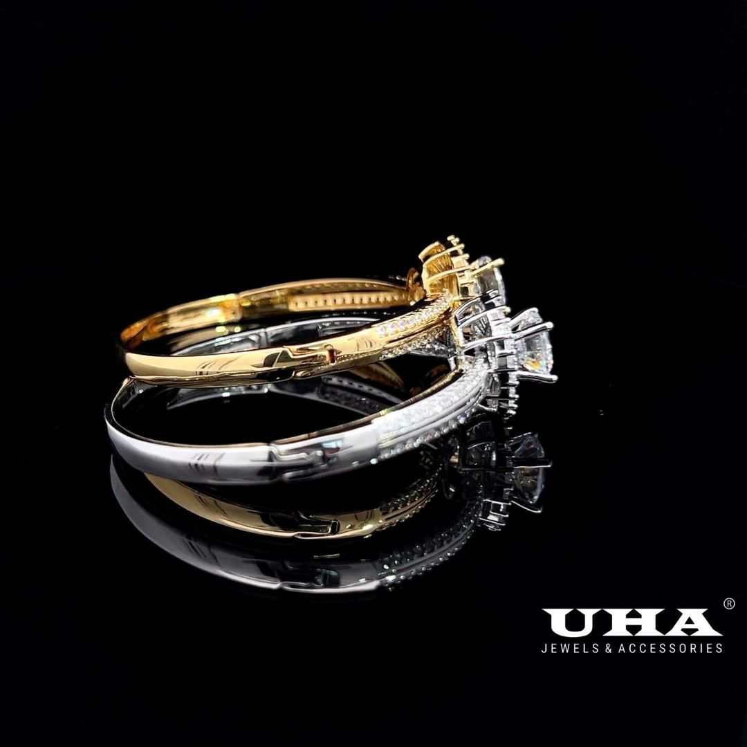 V600 Vòng tay nữ đính đá bagutte cao cấp sáng lấp lánh UHA Phụ Kiện