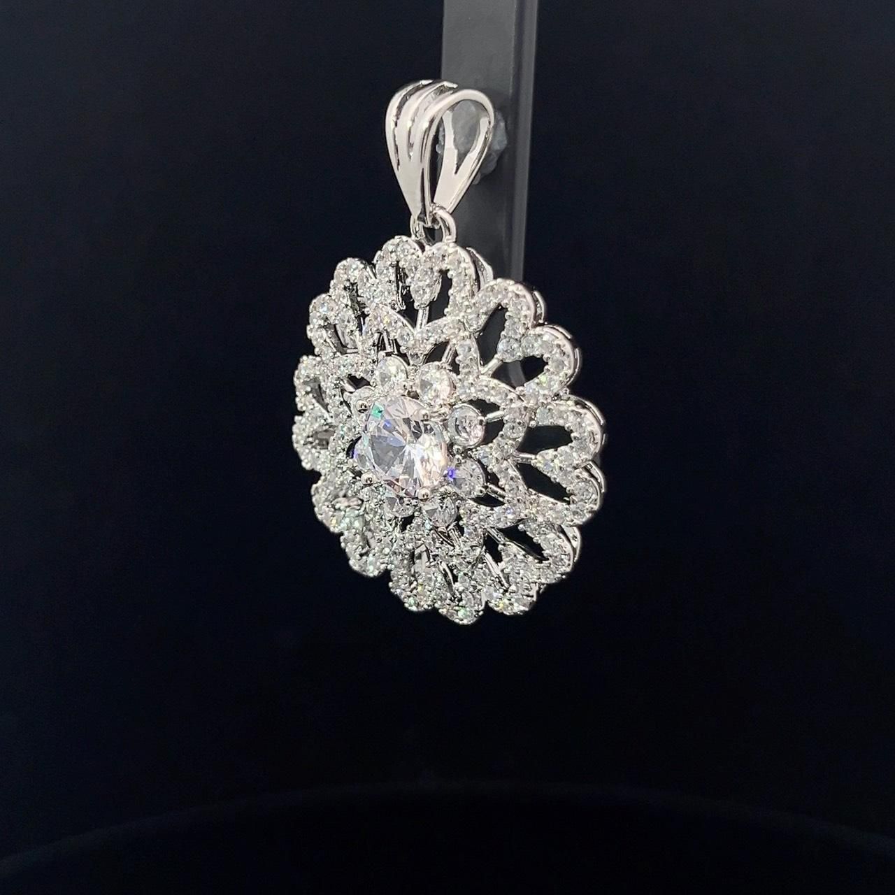 M1602 Mặt và dây chuyền nữ đính đá CZ cao cấp UHA Women Trang Sức Jewelry