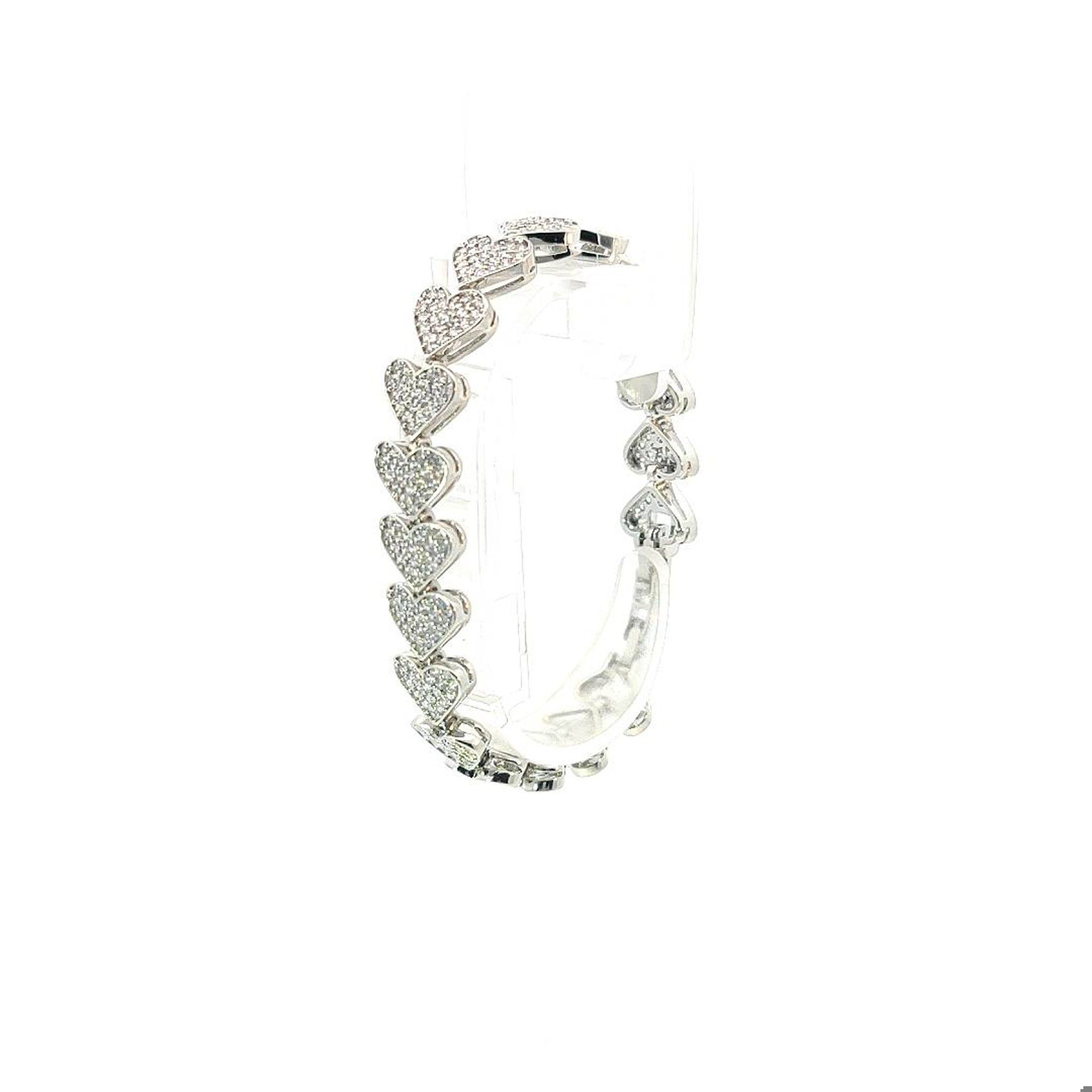 L532-Lắc tay nữ kiểu dáng trái tim đá CZ _UHA Phụ Kiện