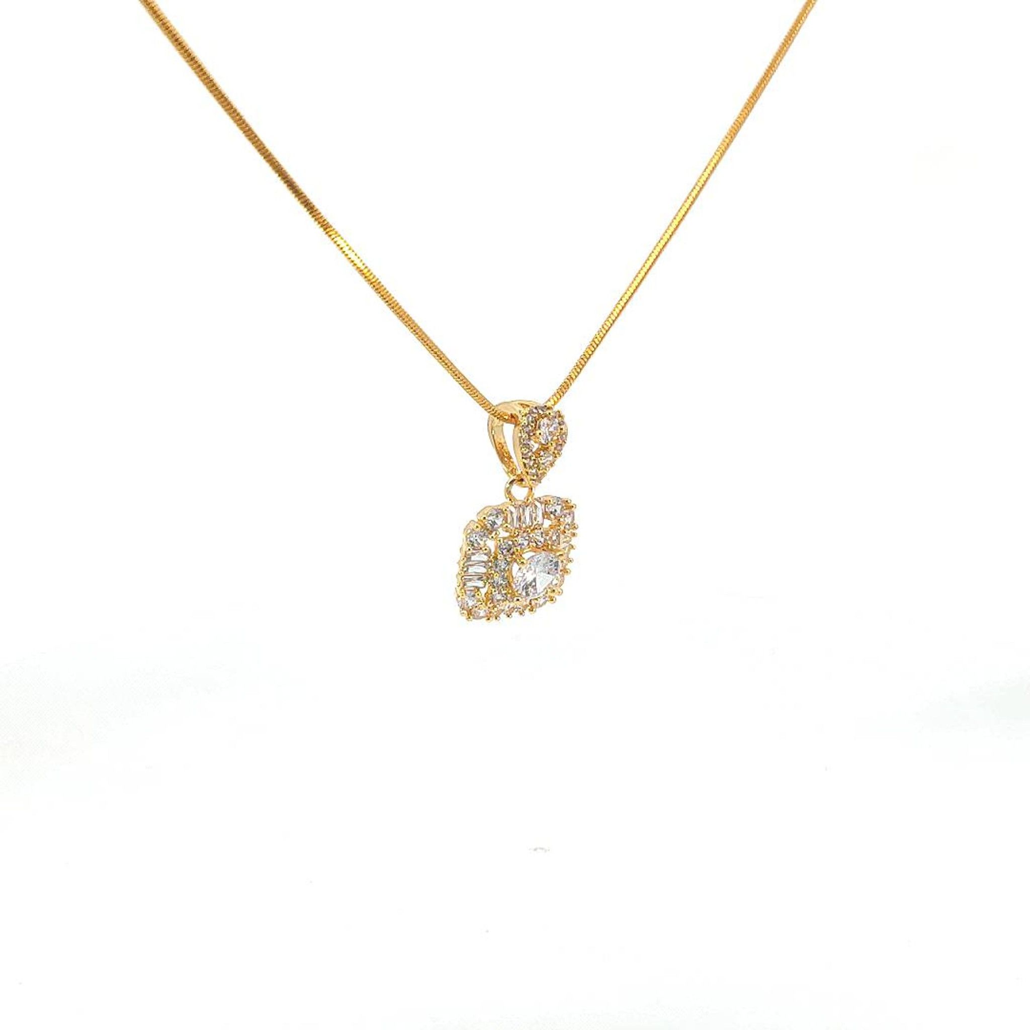 M1325 - Mặt dây chuyền nữ mạ vàng kiểu dáng sang trọng (Không kèm dây) Women