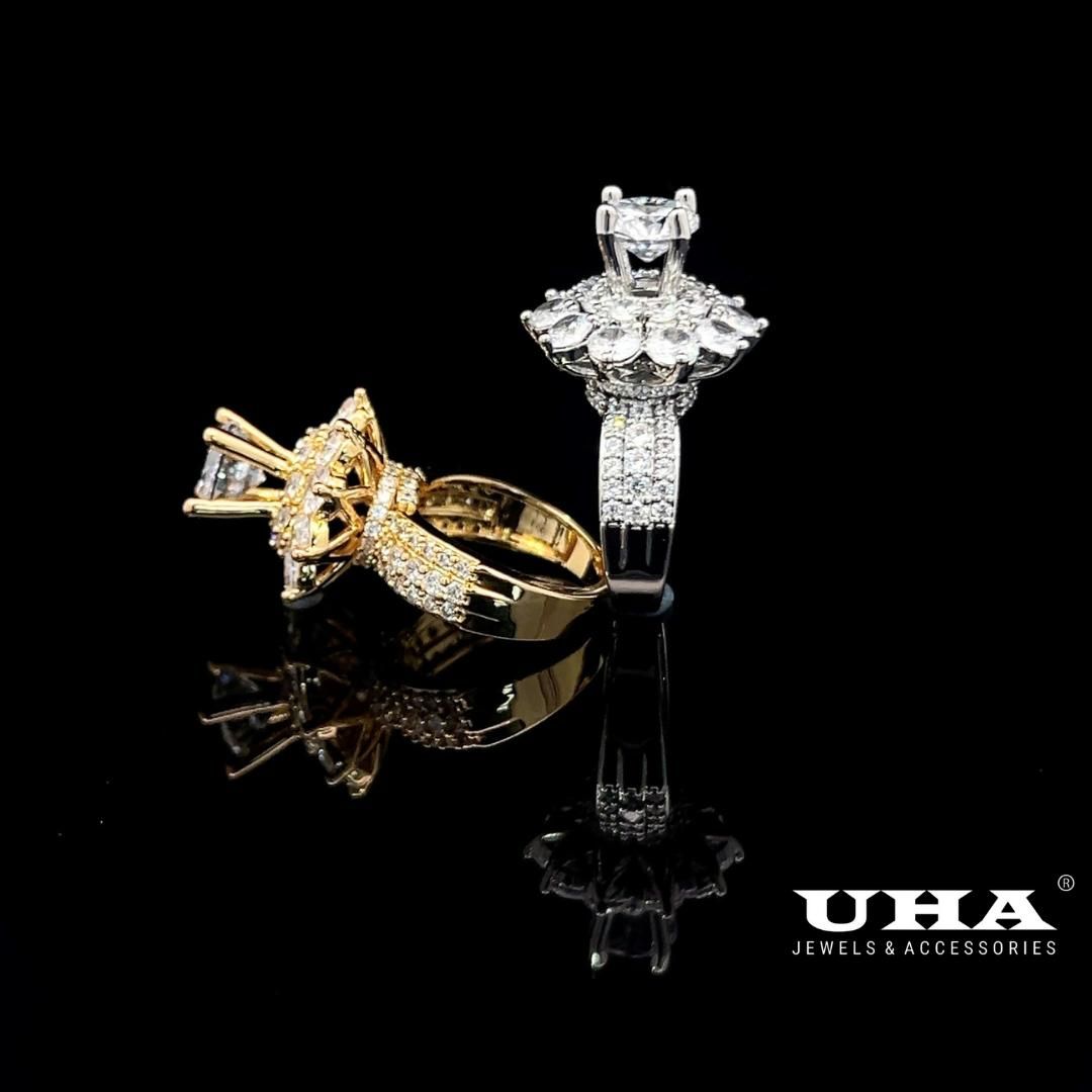 Nhẫn nữ N1234 đính đá CZ cao cấp sáng lấp lánh UHA Women