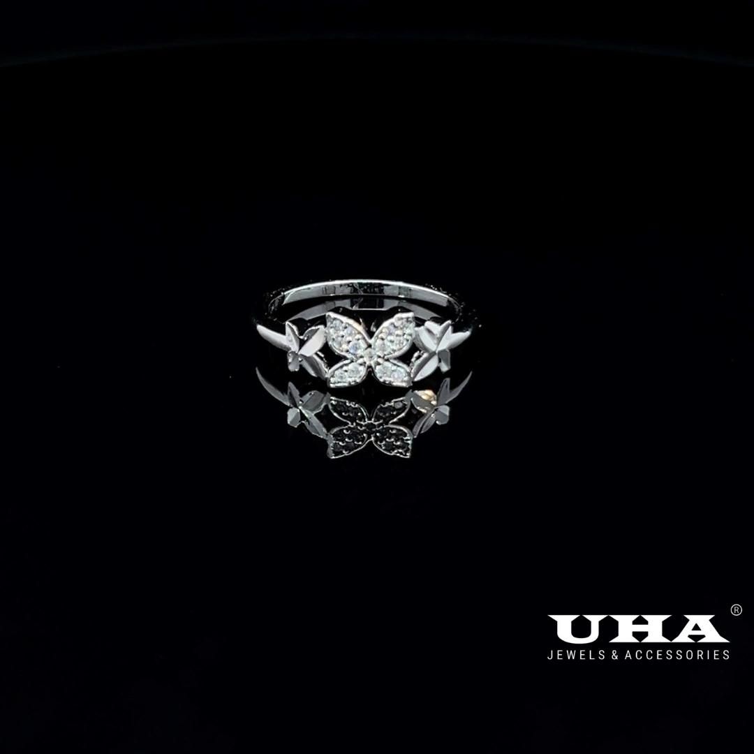 N1249 Nhẫn nữ đính đá CZ cao cấp thiết kế tinh tế nhẹ nhàng cá tính UHA