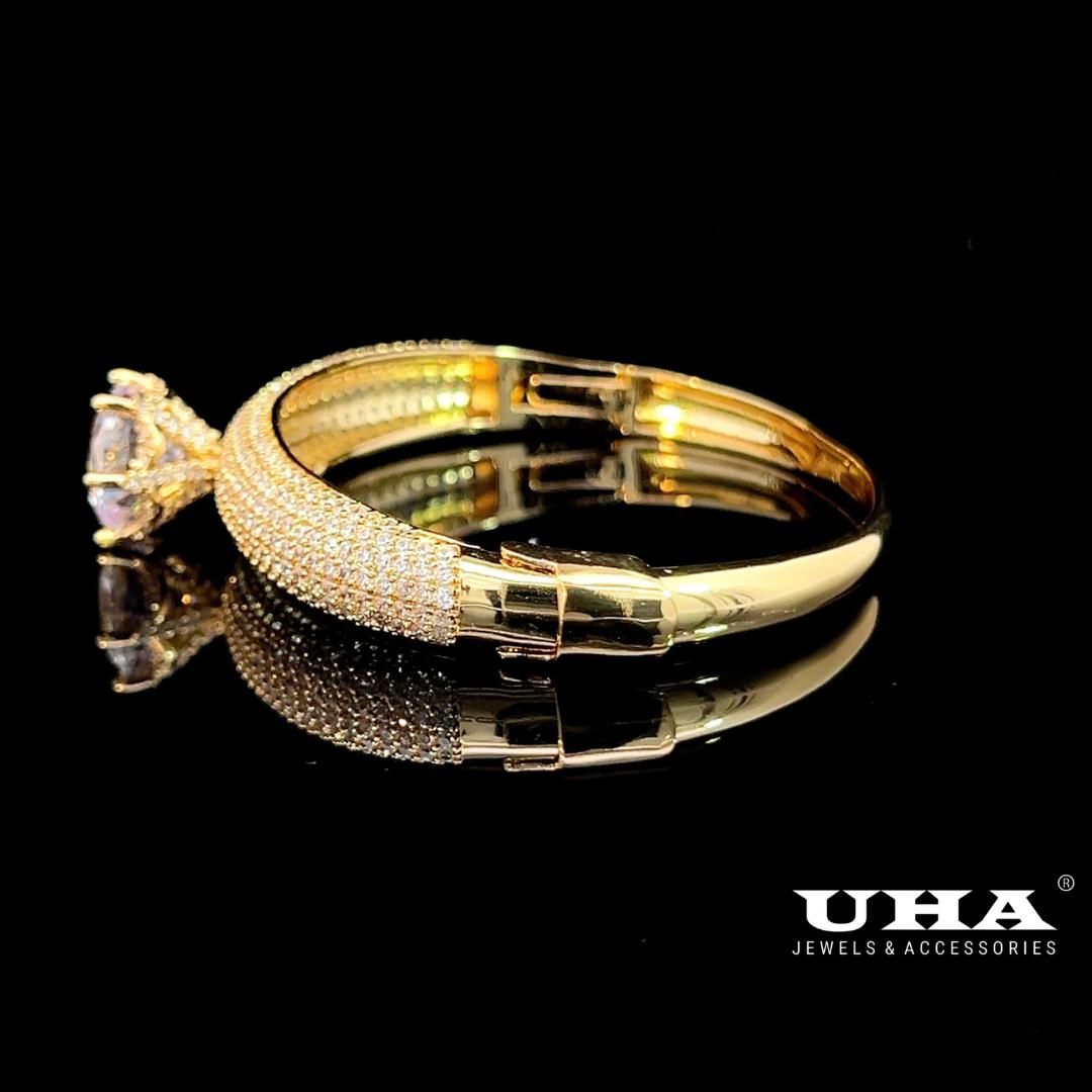 V615 Vòng tay nữ đính đá cz cao cấp sáng lấp lánh UHA Phụ Kiện