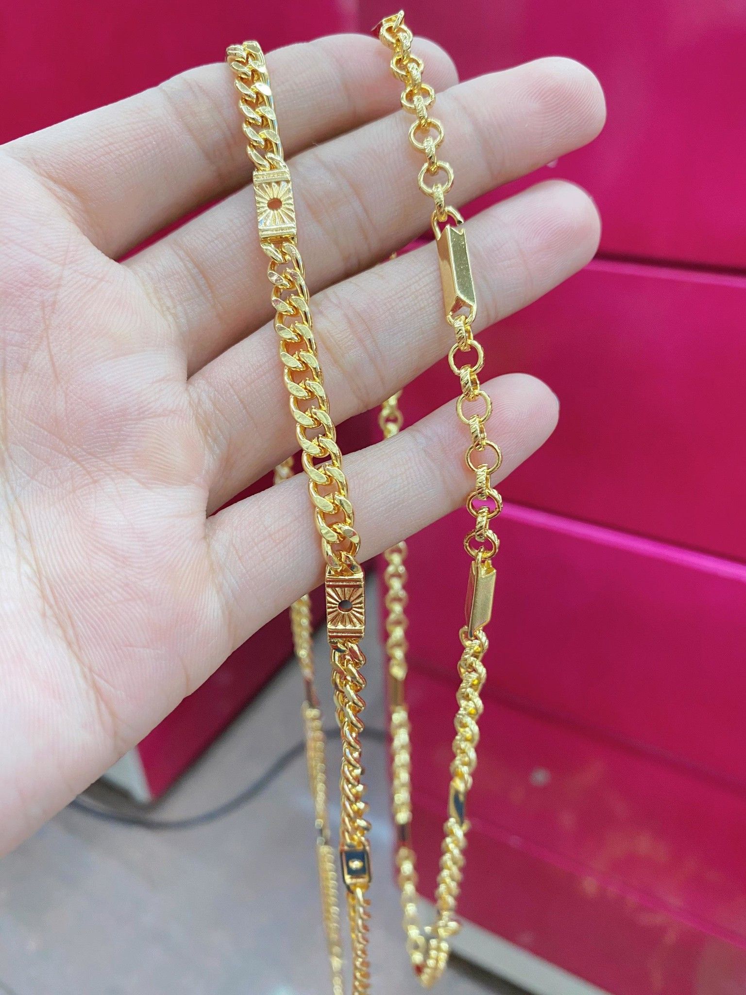 Dây Chuyền Nam Mạ Vàng 18K Cao Cấp UHA - Hàng Mới Về DC54