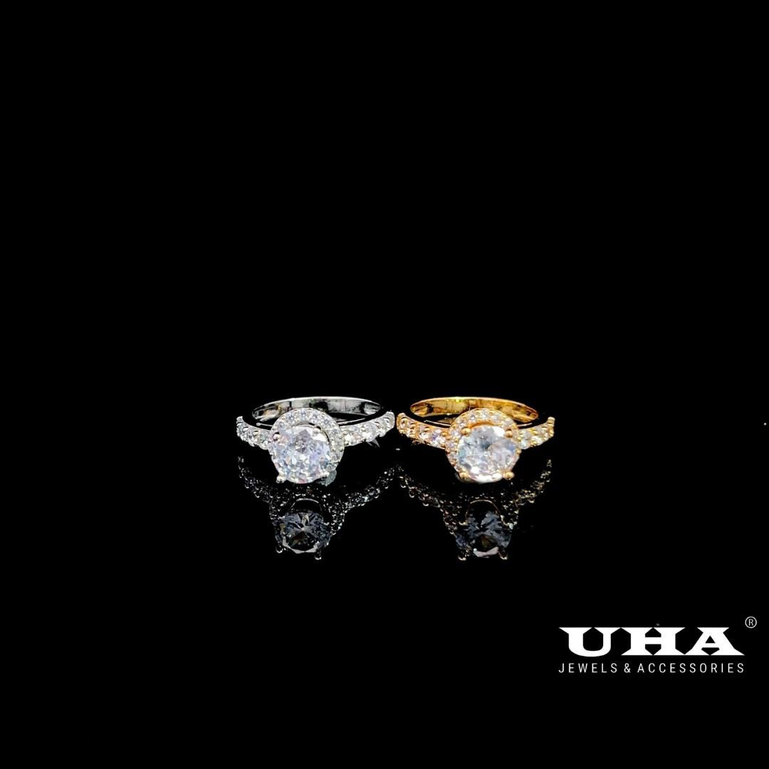 N750  Nhẫn nữ đính xoàn mạ vàng cao cấp