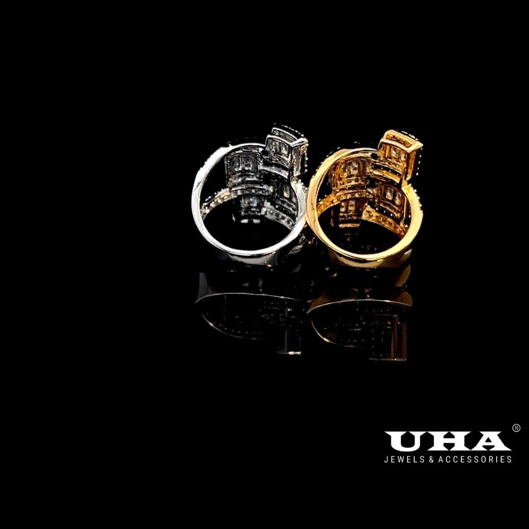 N744 Nhẫn nữ đính đá CZ cao cấp, thiết kế sang trọng UHA