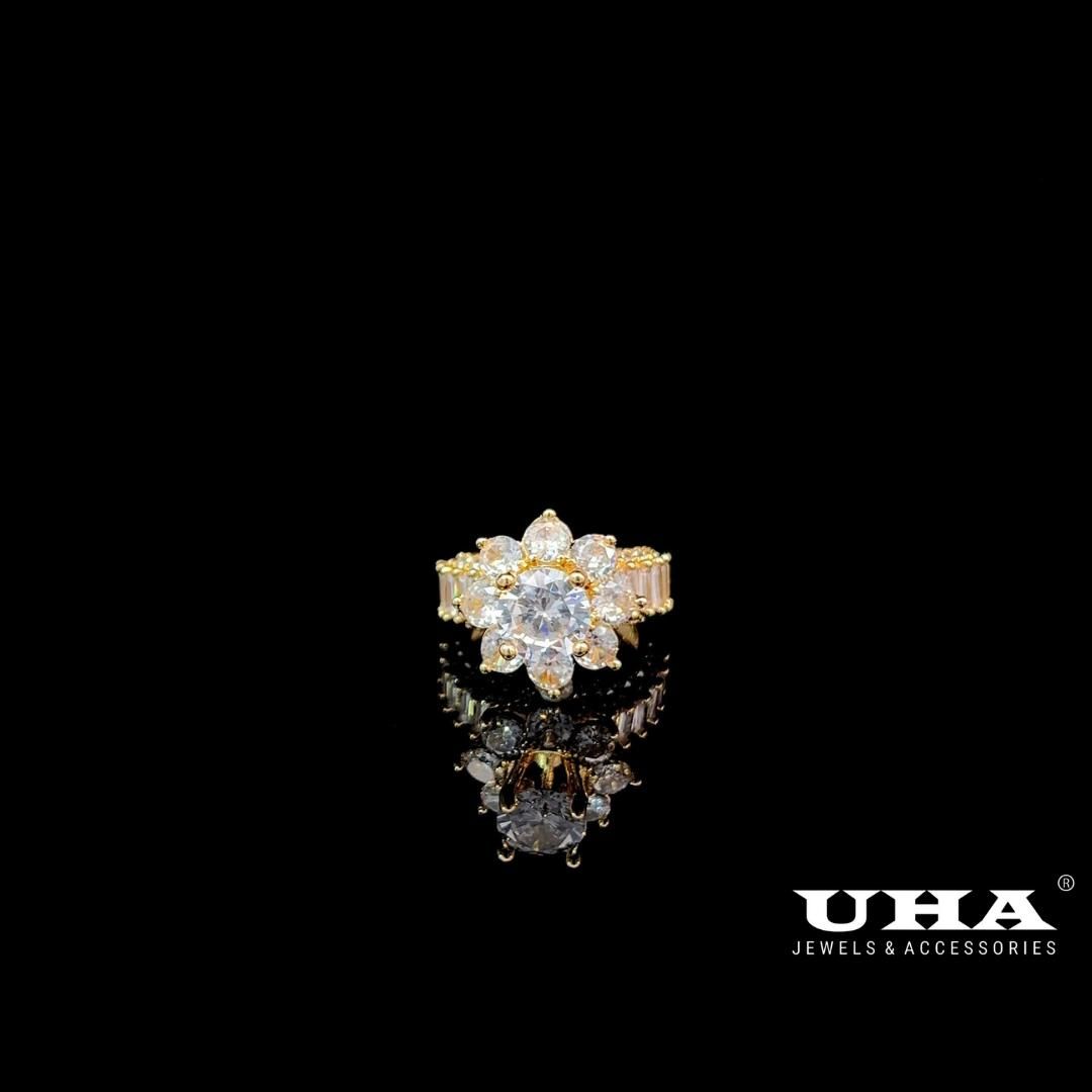 N1271 Nhẫn nữ đính đá Cz cao cấp sáng lấp lánh UHA