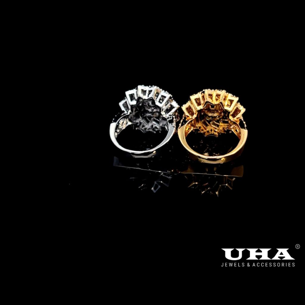 Trang Sức UHA - Nhẫn nữ UHA mạ vàng 18k đính đá CZ N735