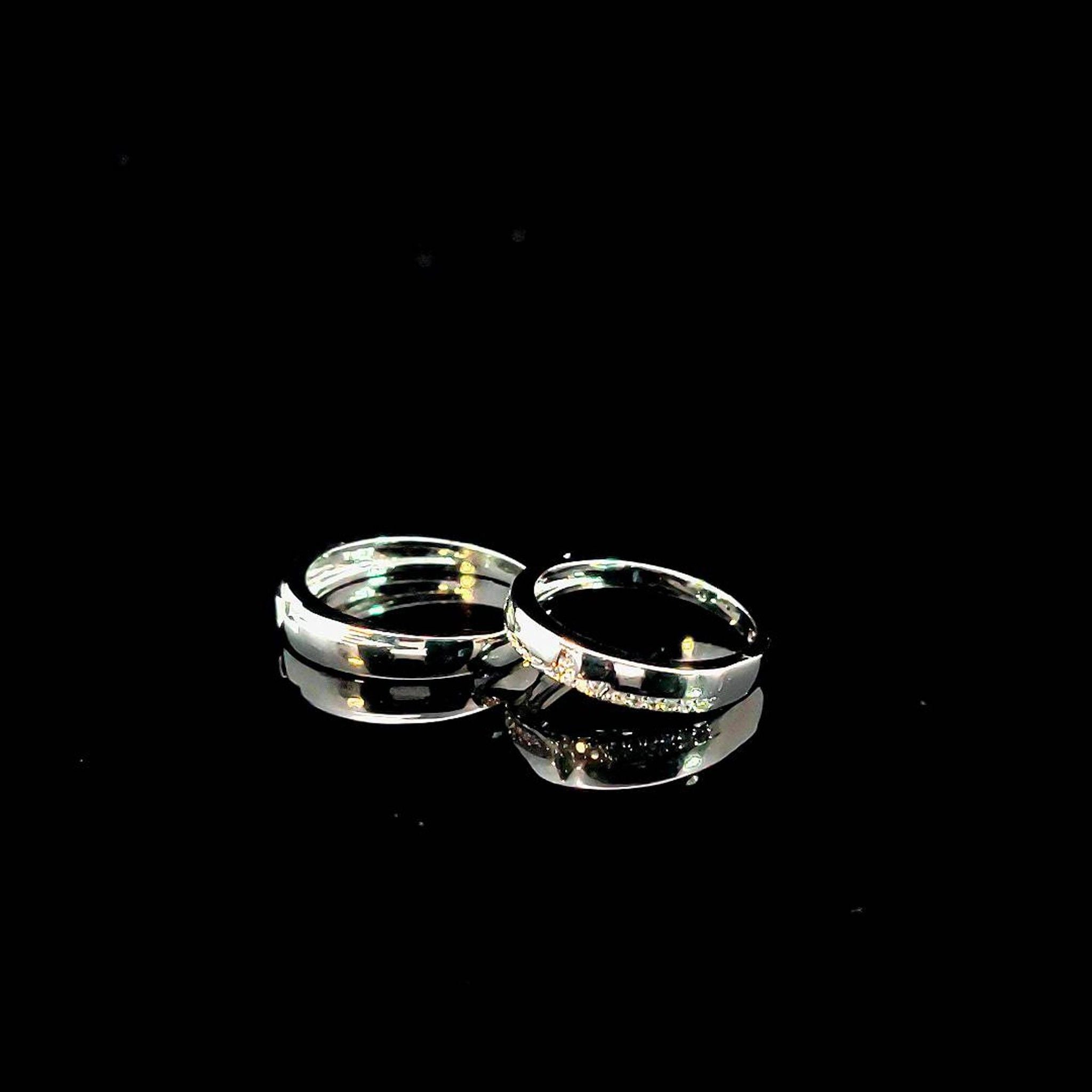 NC1017 Nhẫn cặp đính đá CZ cao cấp UHA Women