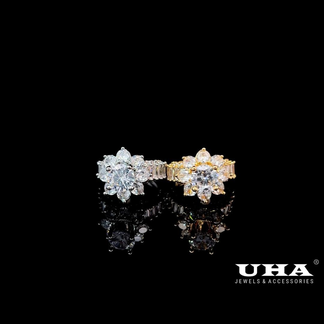 N1271 Nhẫn nữ đính đá Cz cao cấp sáng lấp lánh UHA