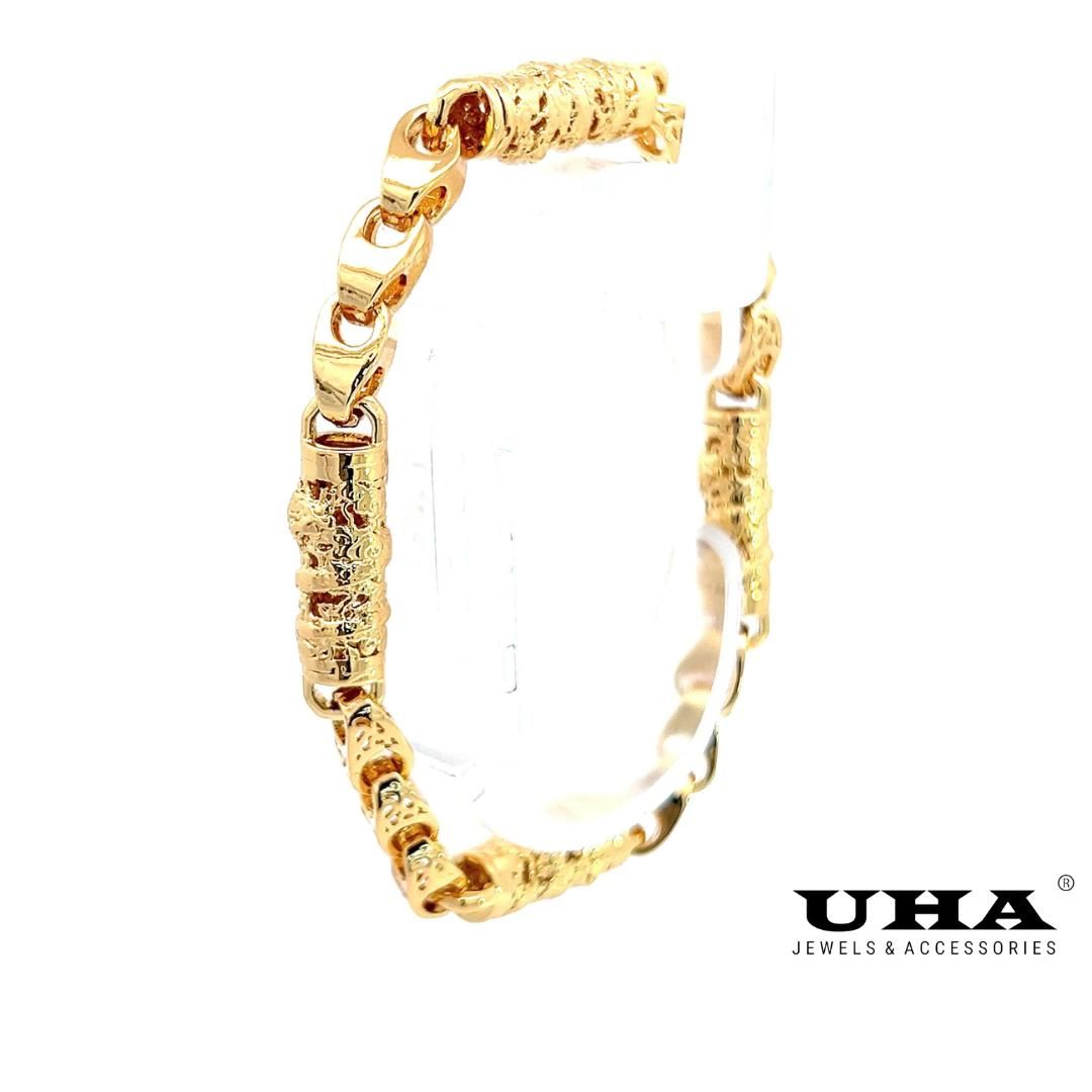 L603 Lắc tay nam đính rồng kiểu mắt xích sang trọng UHA Phụ Kiện
