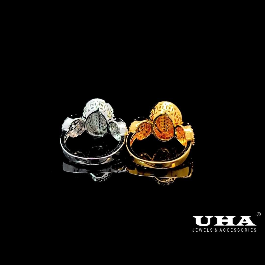 N903  Nhẫn nữ UHA đính đá CZ cao cấp sáng lấp lánh UHA Women