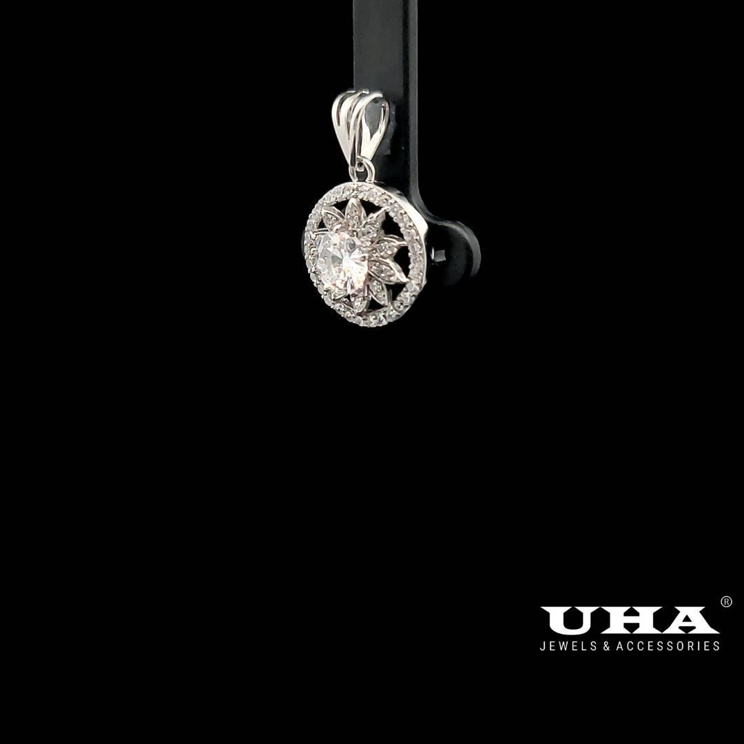 M1622 Mặt và dây chuyền nữ đính đá CZ cao cấp sáng lấp lánh siêu xinh UHA Women