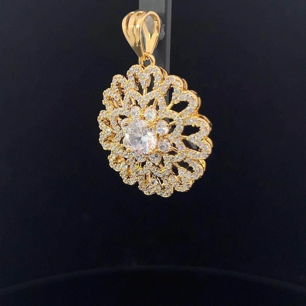 M1602 Mặt và dây chuyền nữ đính đá CZ cao cấp UHA Women Trang Sức Jewelry