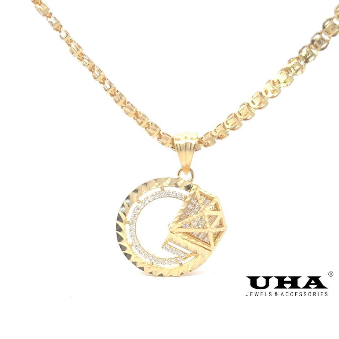 M798 Mặt và Dây chuyền nữ thiết kế sang trọng UHA Voi Charm