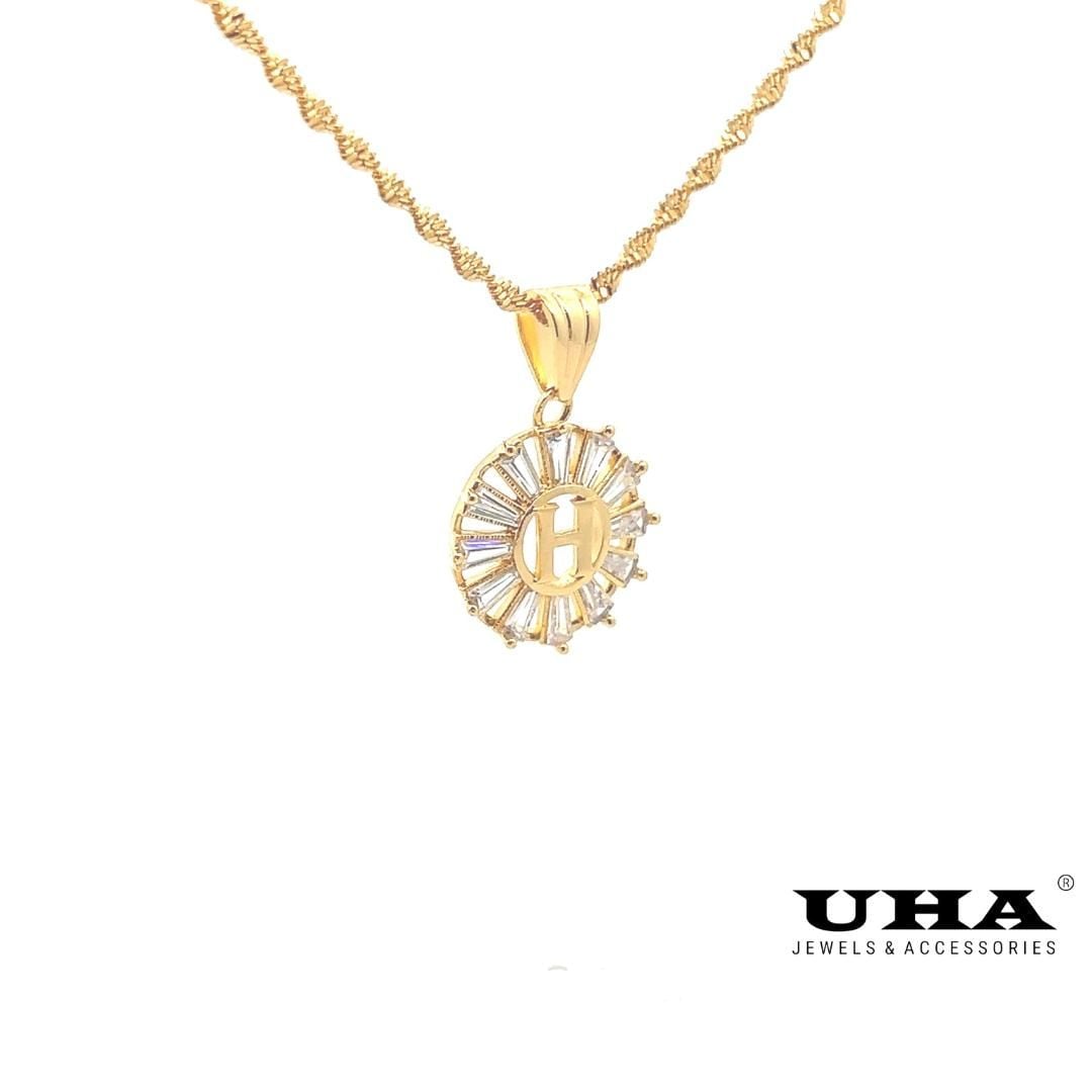 M1361 Mặt và Dây chuyền thiết kế chữ H trẻ trung UHA Women Voi