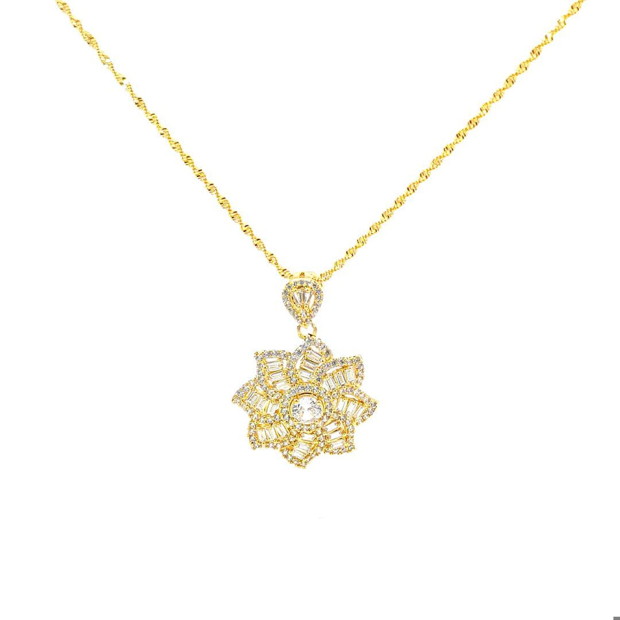 M1540 - Mặt dây chuyền nữ mạ vàng kiểu dáng sang trọng (Không kèm dây) Women Trang Sức