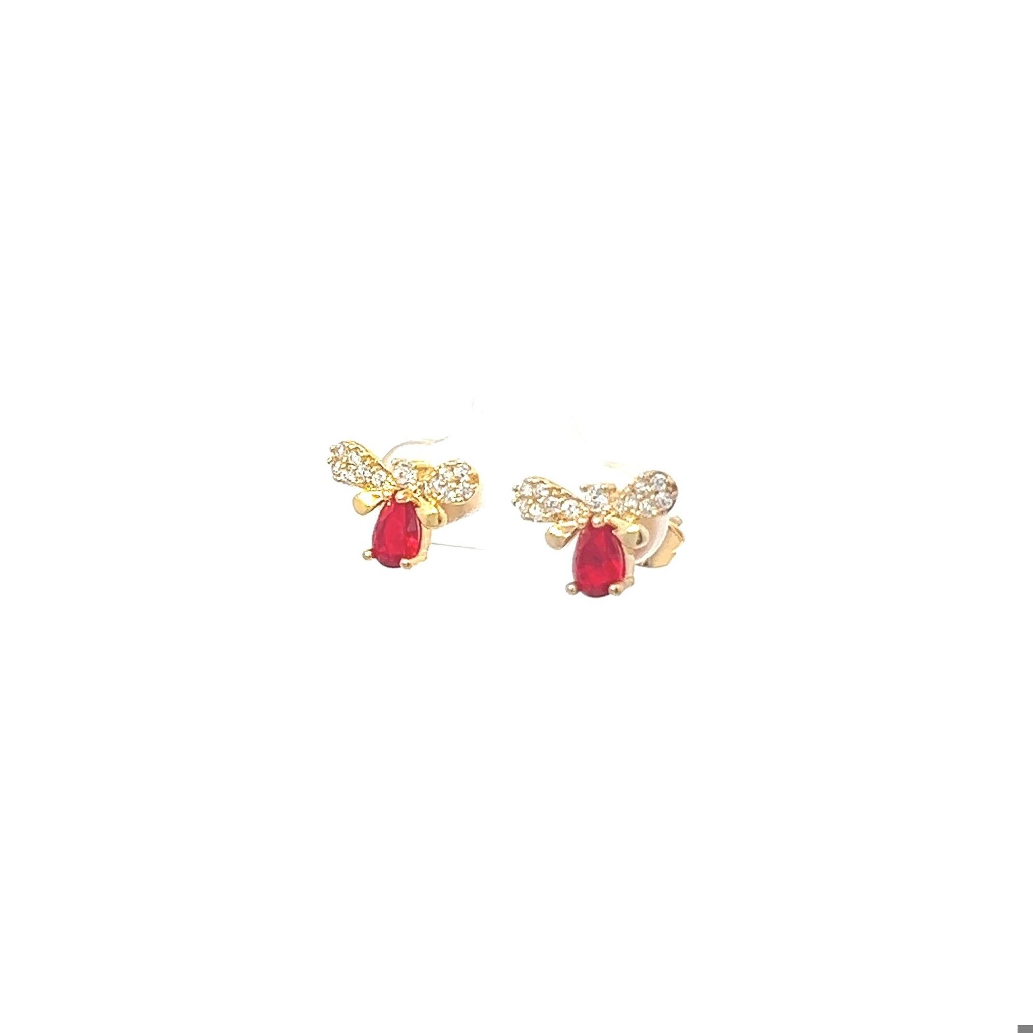B1254128 Bông tai kiểu dáng đính đá baguette siêu xinh Women Nữ Hoa Tai