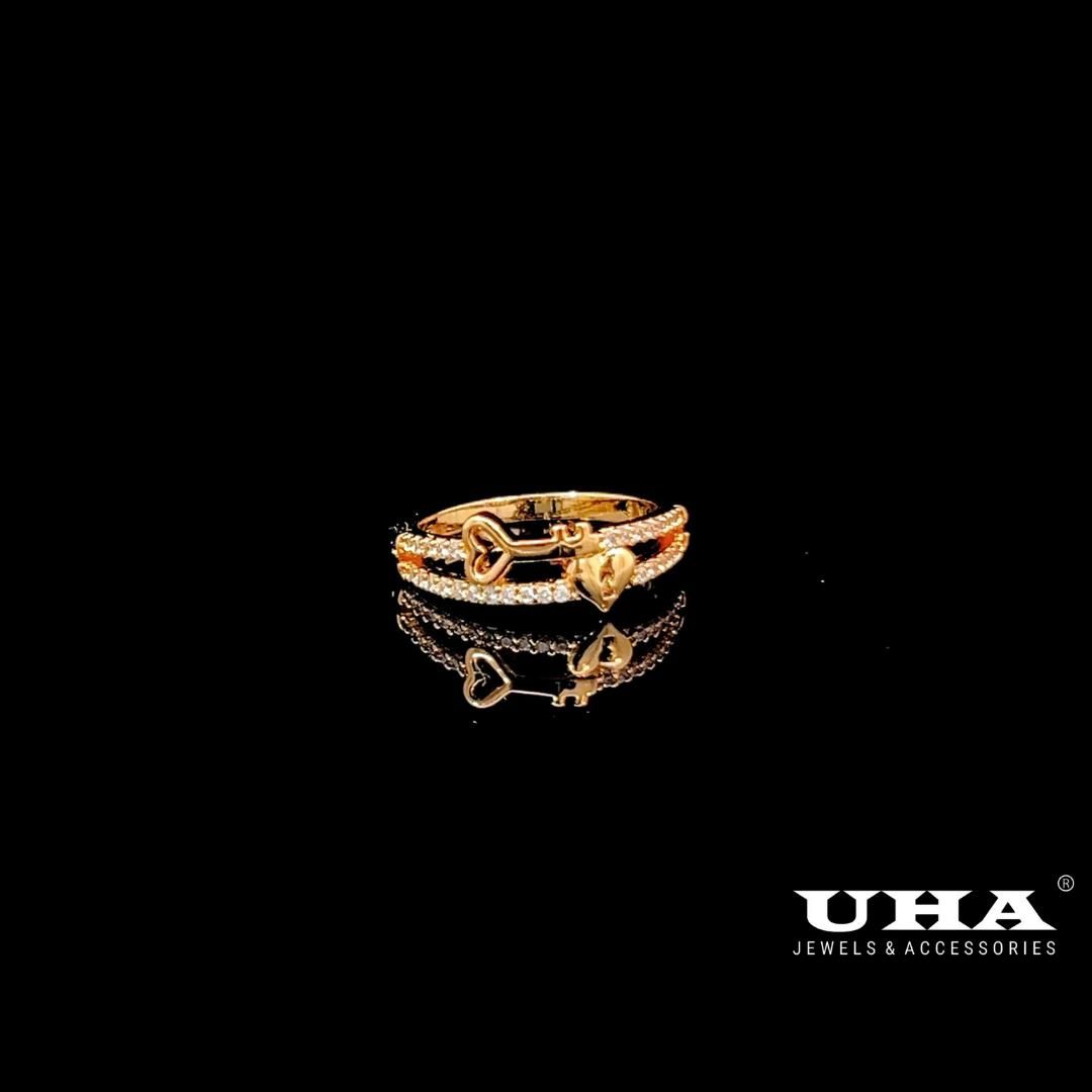 N1246 Nhẫn nữ đính đá CZ cao cấp thiết kế tinh tế nhẹ nhàng cá tính UHA